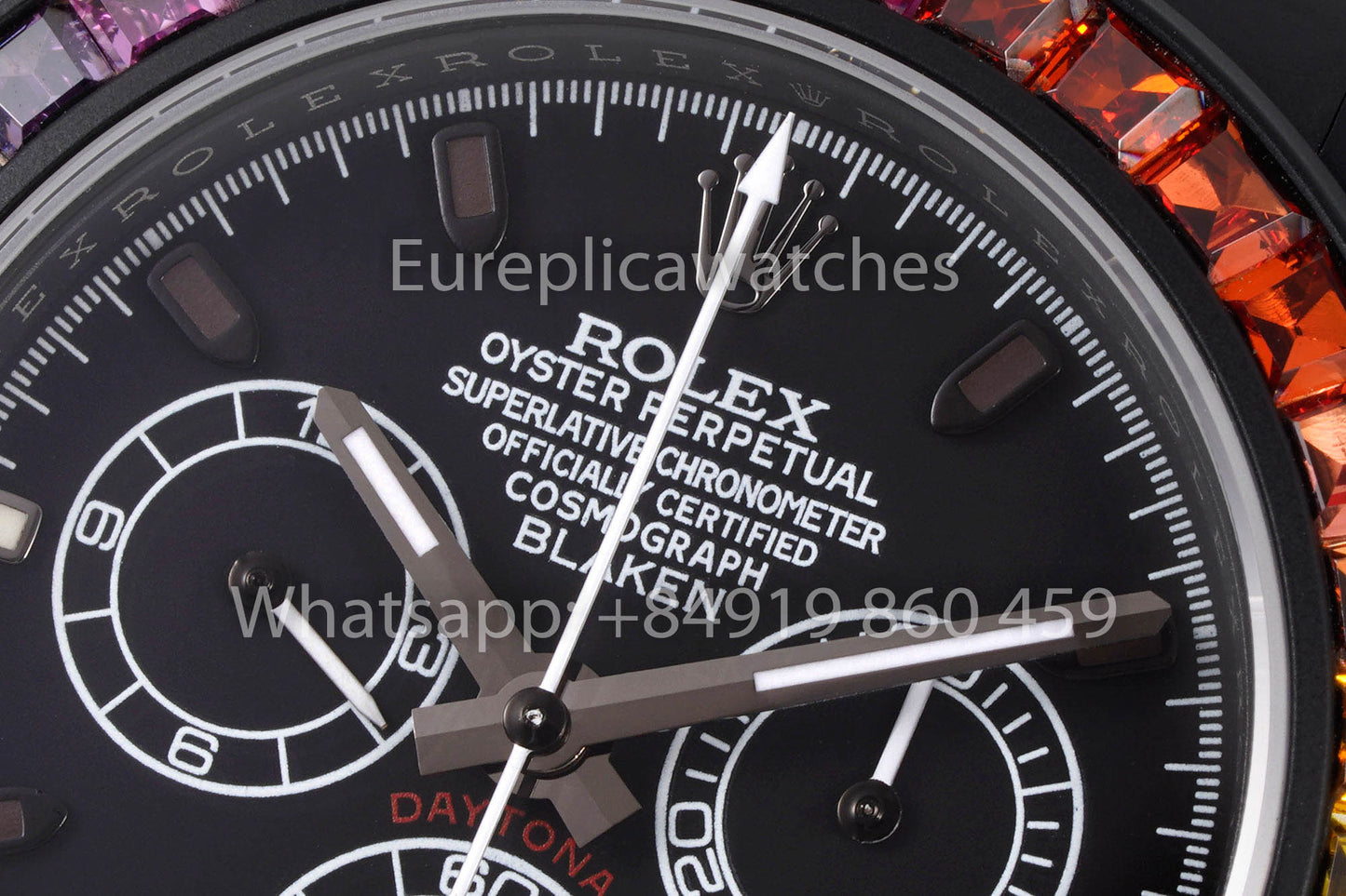 Rolex Daytona Blacken Raibow Blacken Version 1:1 Best Clone Stainless Steel Strap