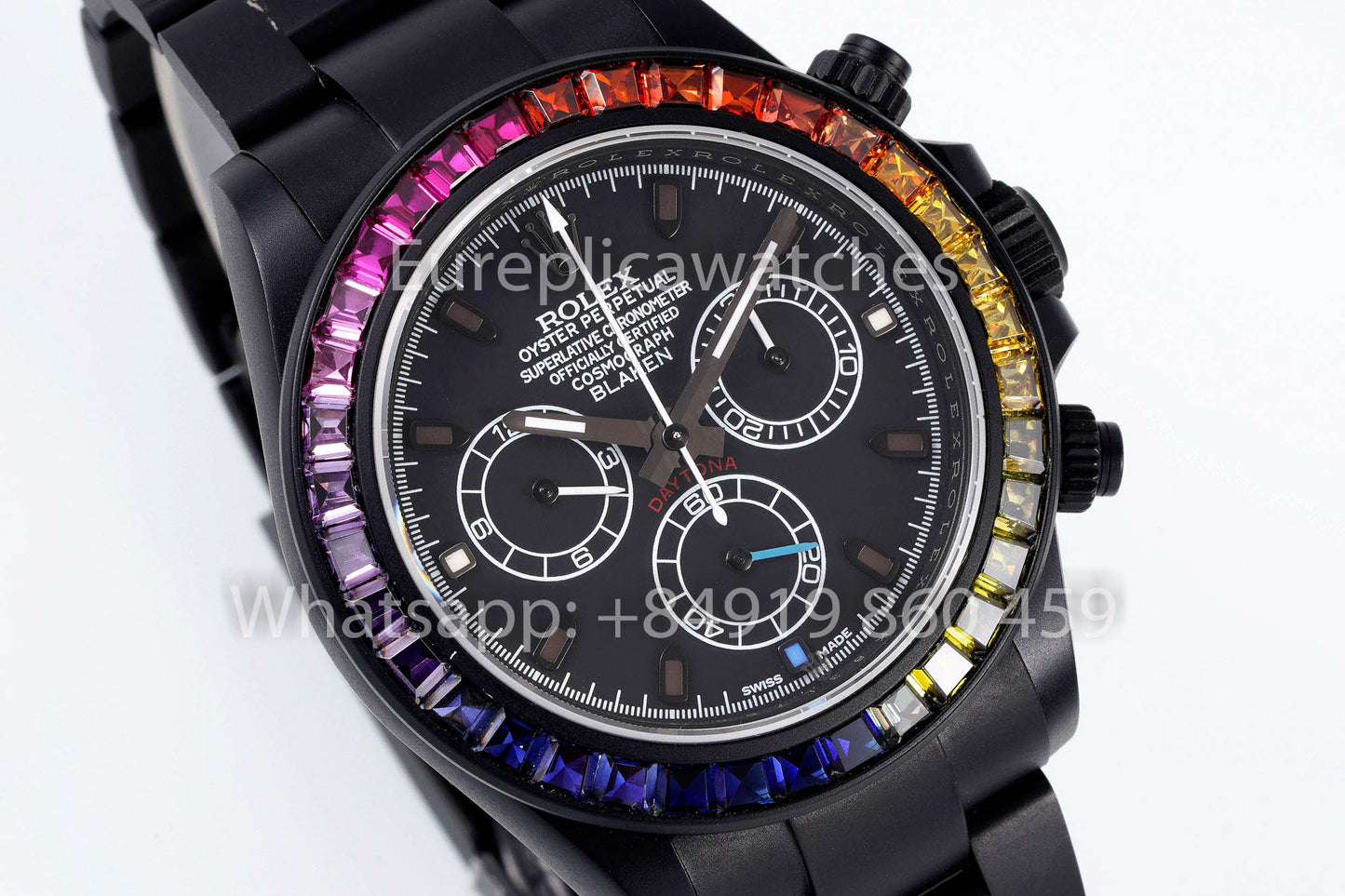 Rolex Daytona Blacken Raibow Blacken Version 1:1 Best Clone Stainless Steel Strap