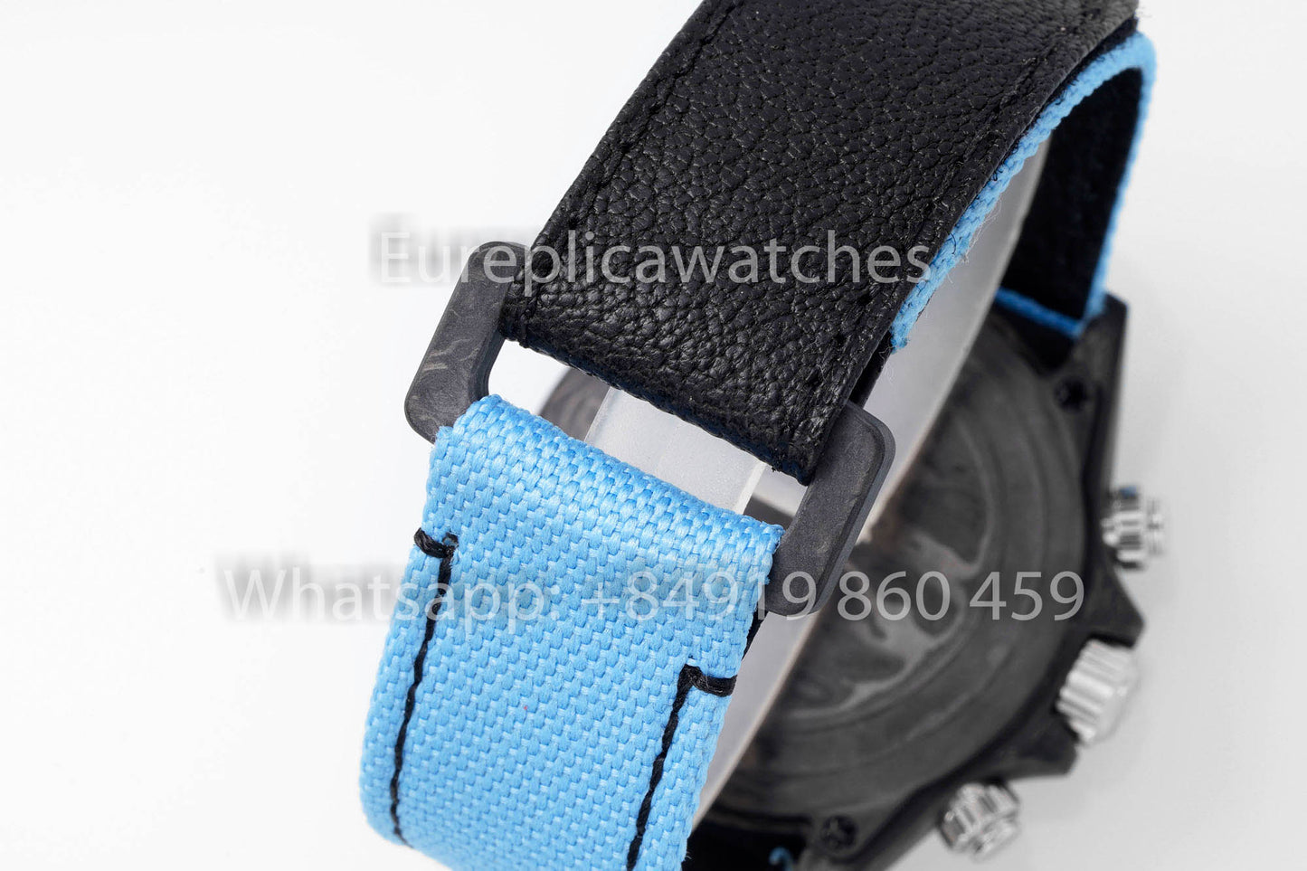 Rolex Daytona Carbon Case Rainbow Blue 1:1 Miglior Clone Diw Cinturino Velcro Personalizzato