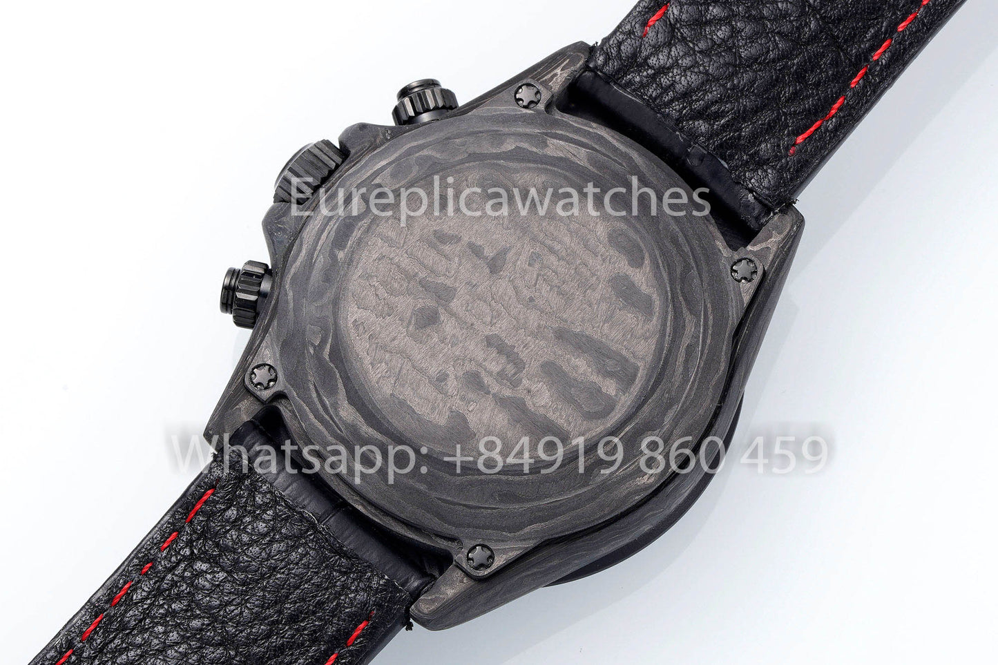 Rolex Daytona Carbon Case Rainbow Nero 1:1 Miglior Clone Diw Cinturino in Pelle Personalizzato