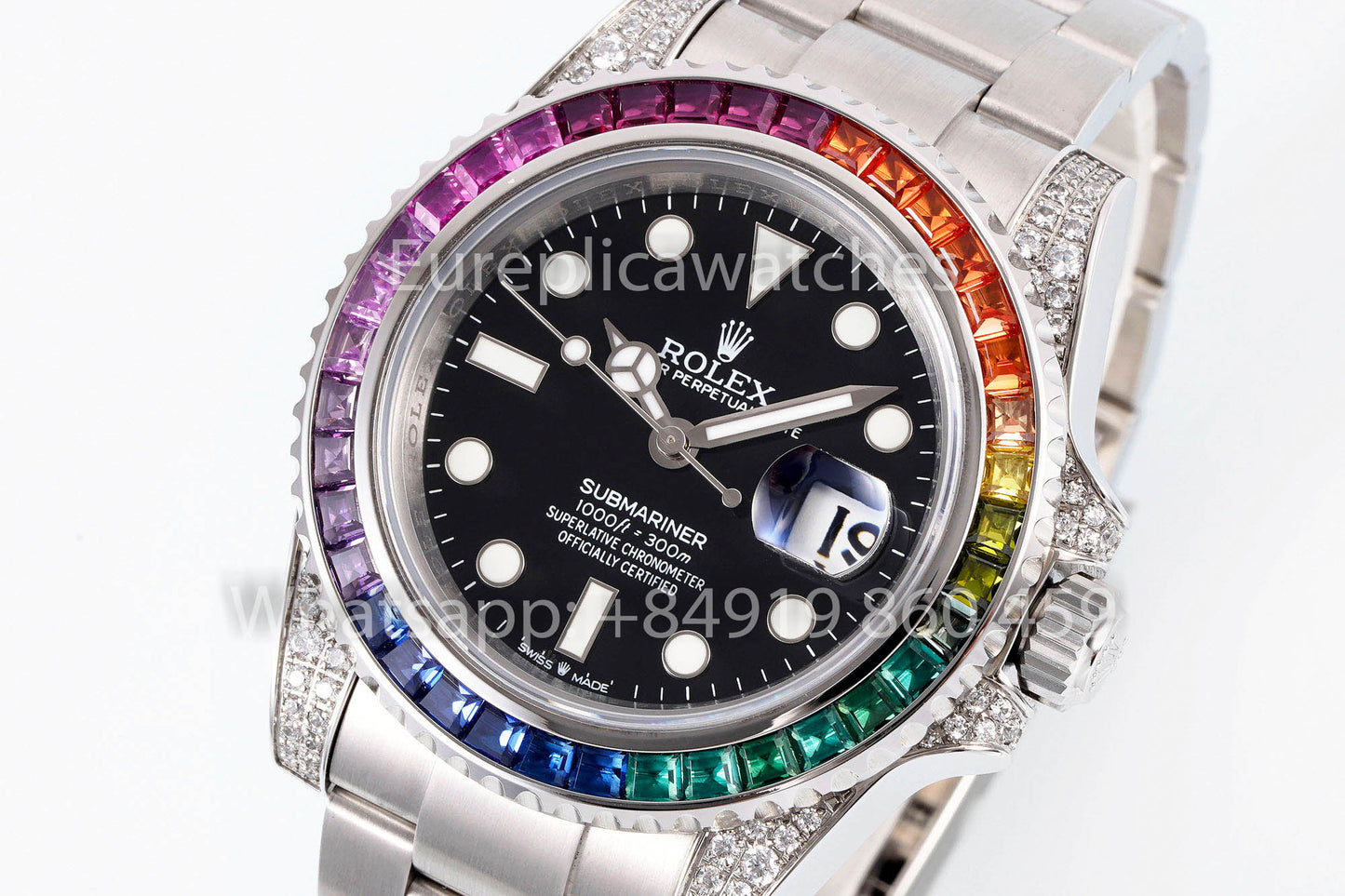 Rolex Submariner Rainbow Black Dial 1:1 Miglior Clone EF Factory 3135 Movement