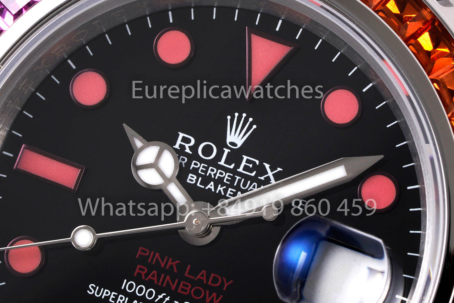 Rolex Submariner Pink Lady Rainbow 1:1 Best Clone EF Factory 3135 Movement