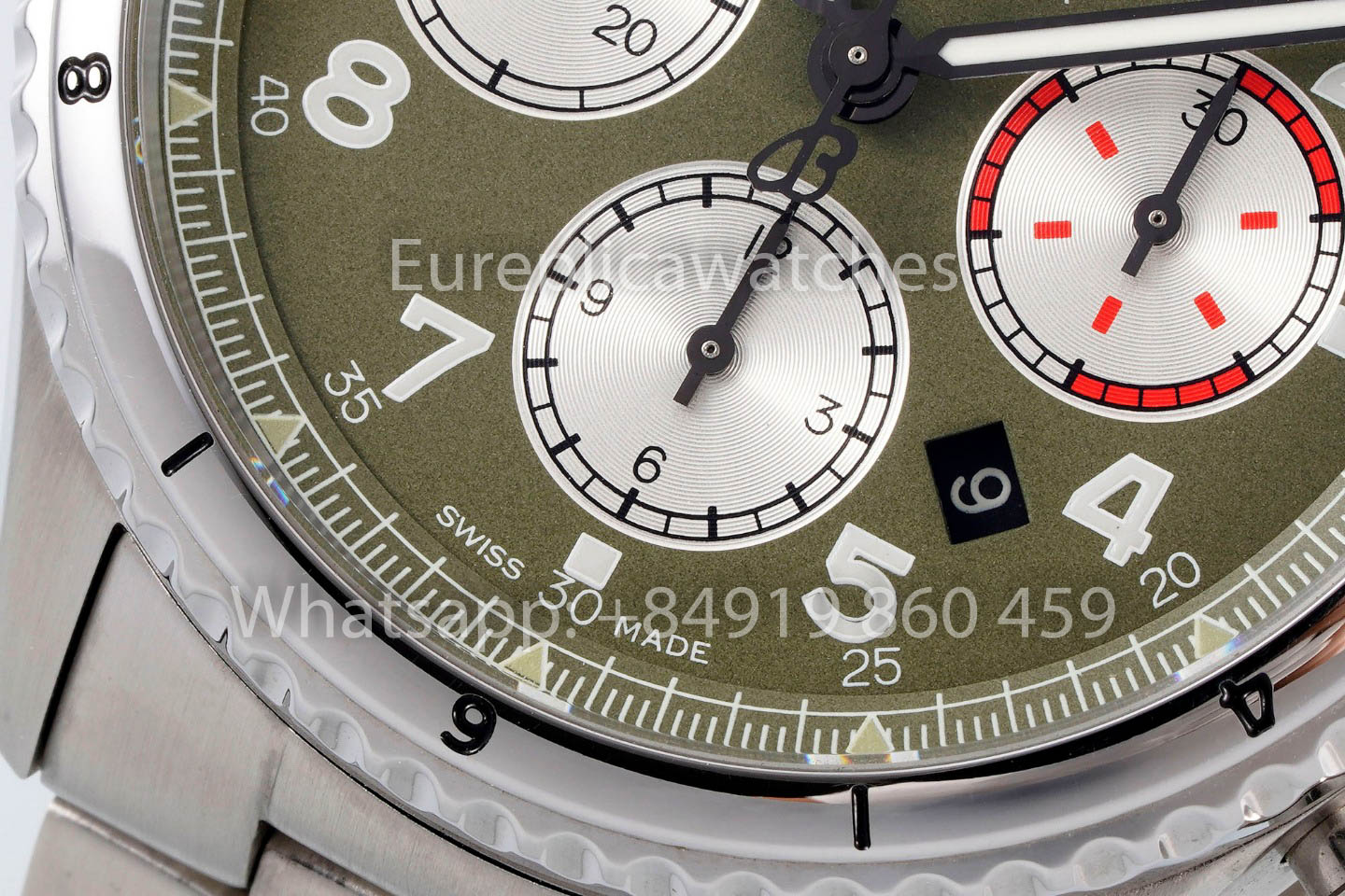 Breitling Aviator 8 Ab01192a1l1X1 Quadrante verde 1:1 Miglior clone EF Factory