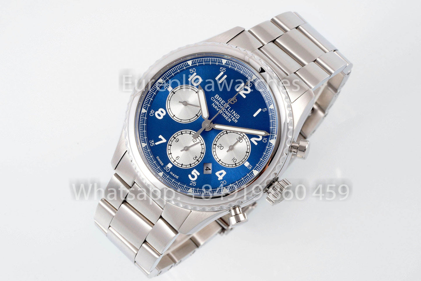 Breitling Aviator 8 AB01194A1B1X1 Blue Dial 1:1 Best Clone EF Factory Stainless Steel