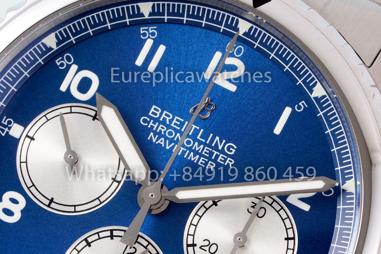 Breitling Aviator 8 AB01194A1B1X1 Esfera azul 1:1 Mejor clon EF Factory Acero inoxidable