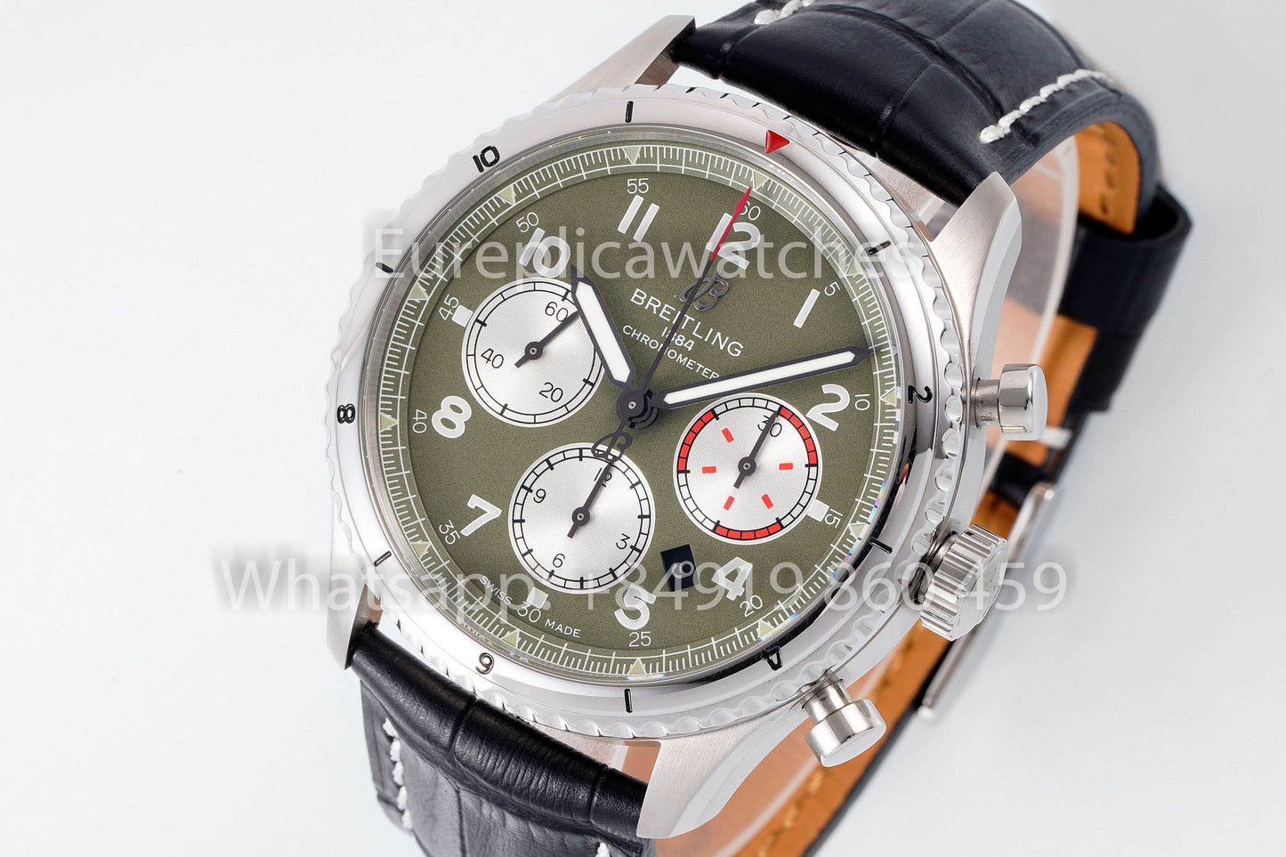 Breitling Aviator 8 Ab01192a1l1X1 Green Dial  1:1 Best Clone EF Factory