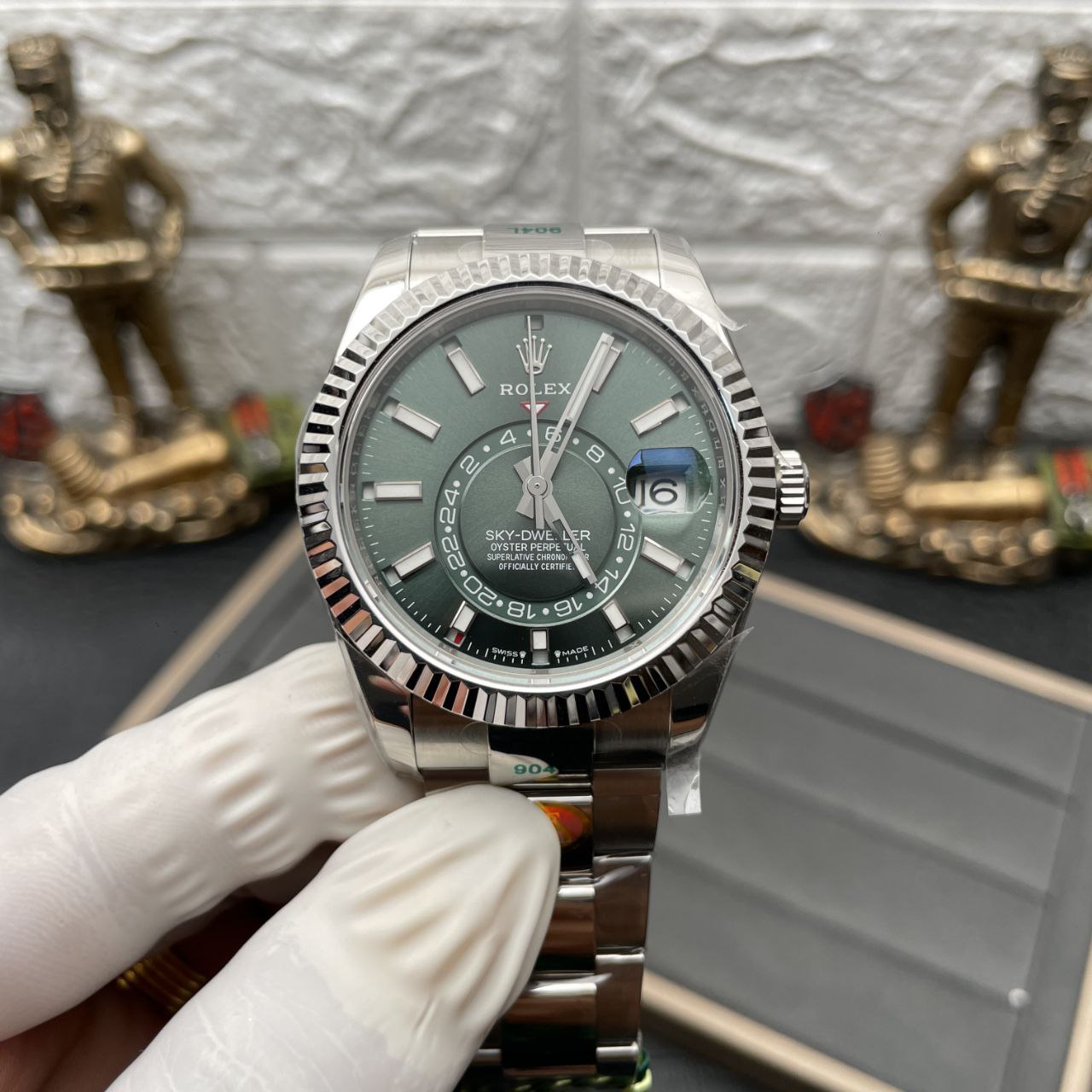 Rolex Sky Dweller M336934-0001 1:1 Mejor Edición ZF Factory Esfera Verde