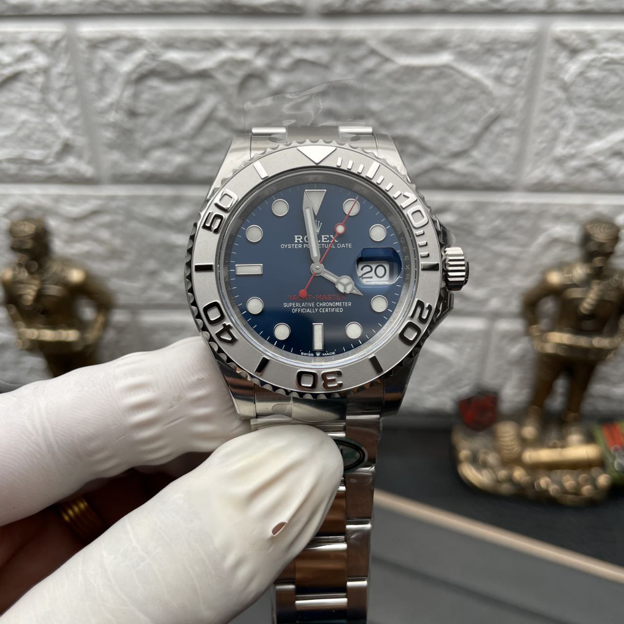 Rolex Yacht Master M126622-0002 1:1 Best Edition quadrante blu di fabbrica pulito ultima versione