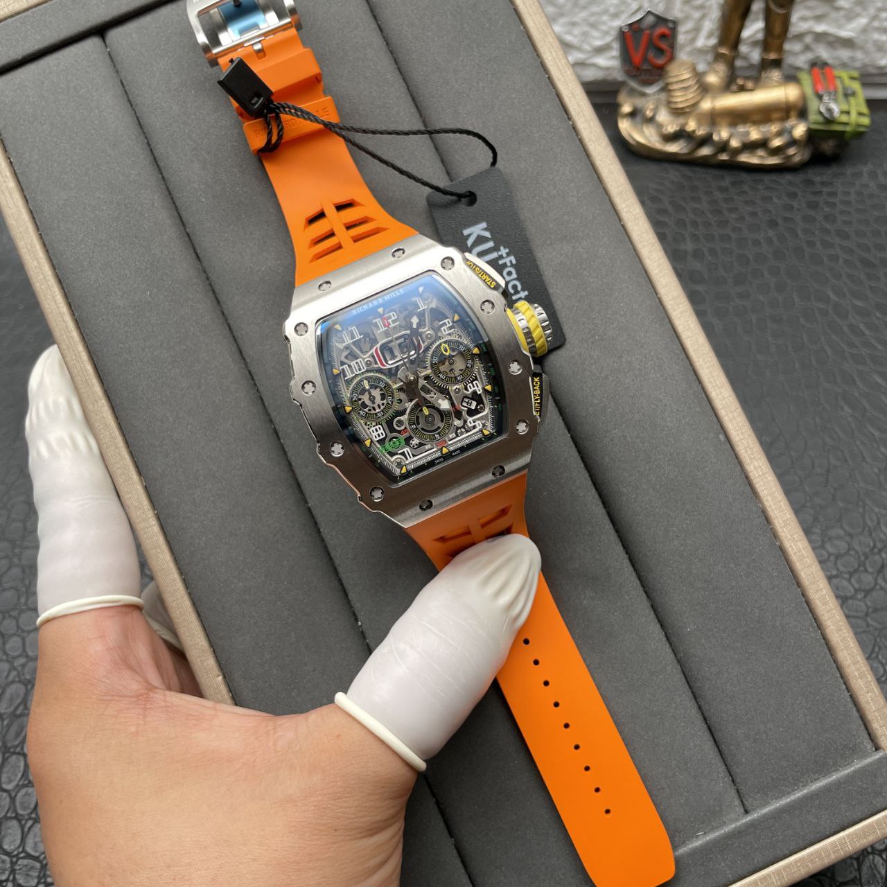 Richard Mille RM11-03 1:1 Best Edition KV Factory Orange Strap