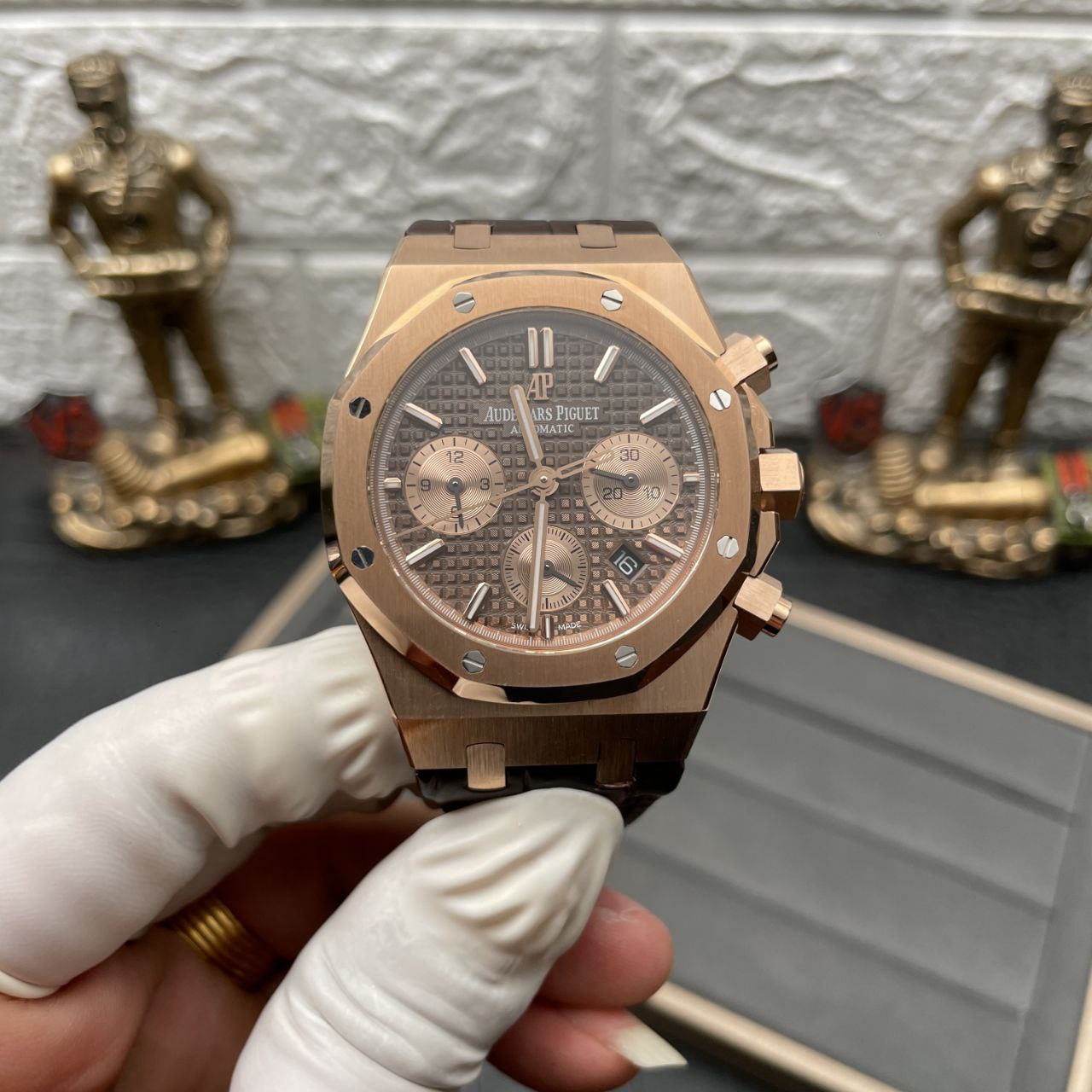 Cronografo Audemars Piguet Royal Oak 26331OR.OO.D821CR.01 1:1 Migliore edizione OM Factory in oro rosa