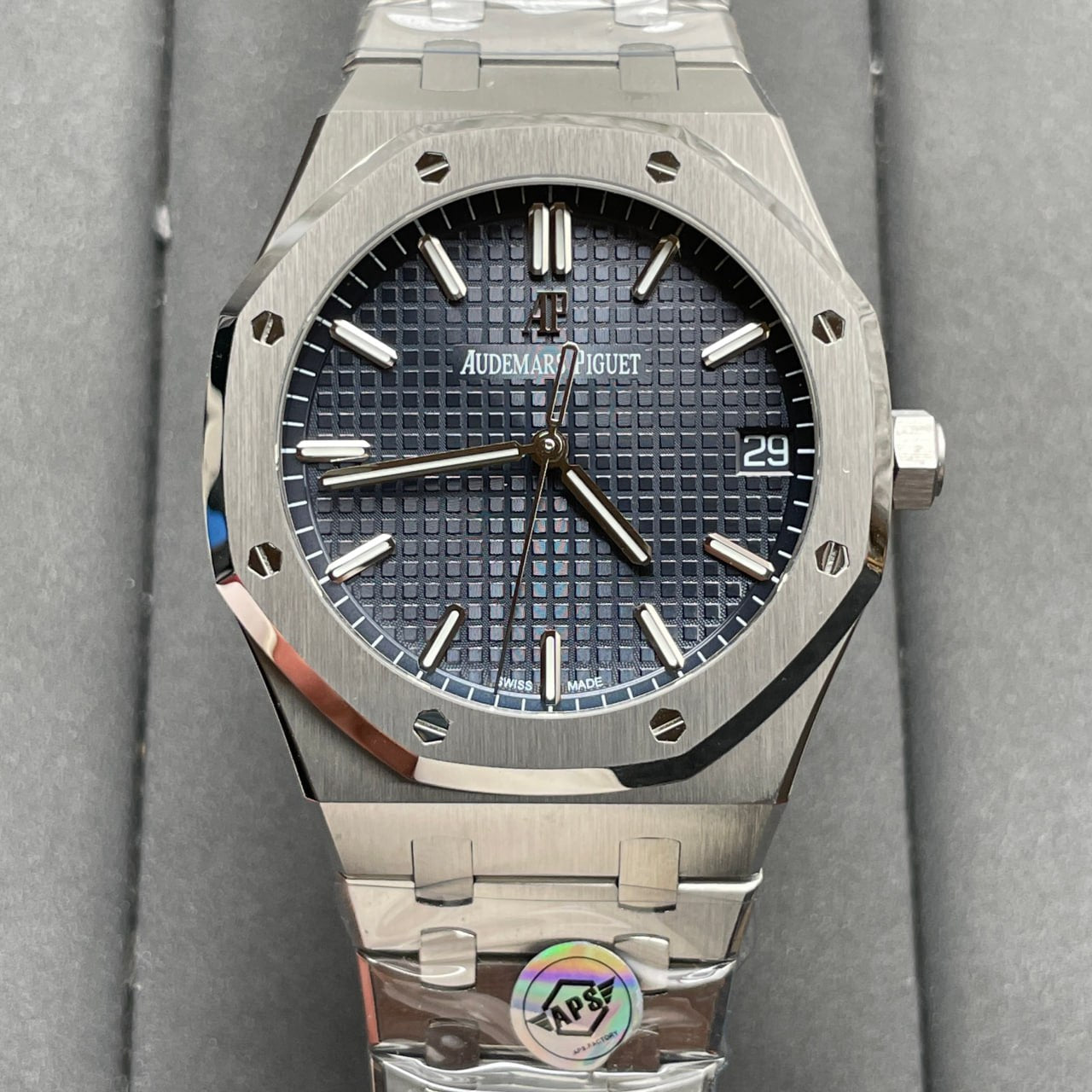 Audemars Piguet Royal Oak 15500ST.OO.1220ST.01 APS Factory V3 Esfera azul 1:1 Mejor edición