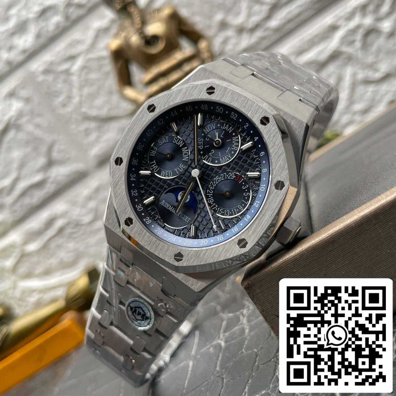 Audemars Piguet Royal Oak 26574ST.OO.1220ST.02 1:1 Best Edition APS Factory quadrante blu