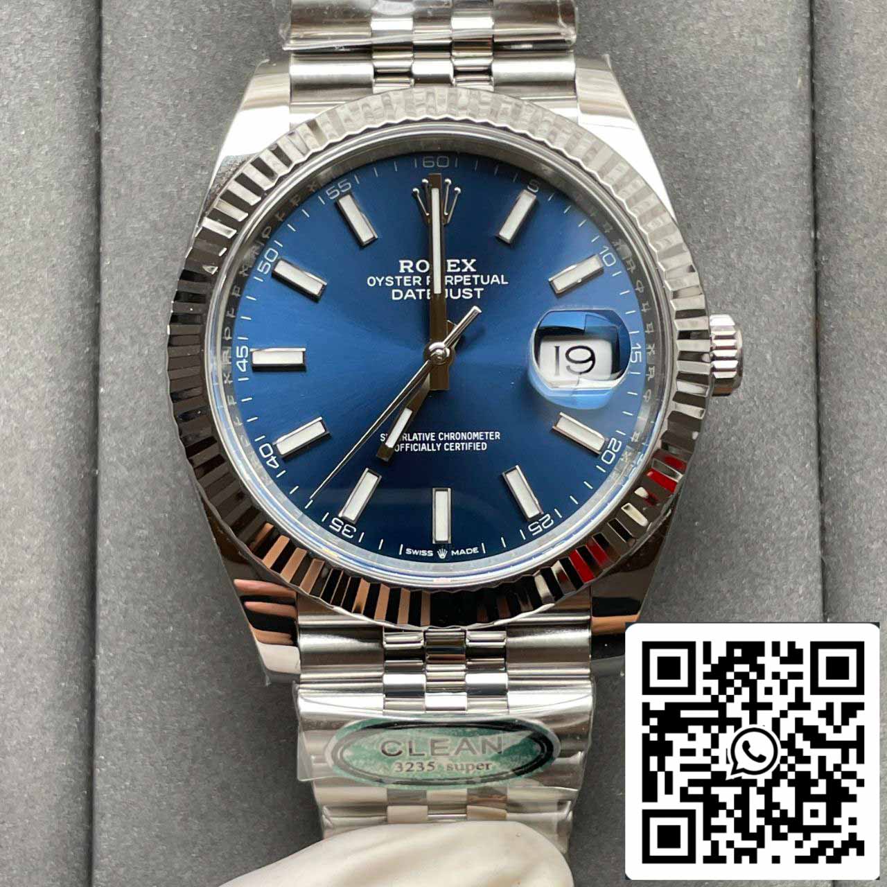 Rolex Datejust M126334-0002 Quadrante blu di fabbrica pulito della migliore edizione 1: 1