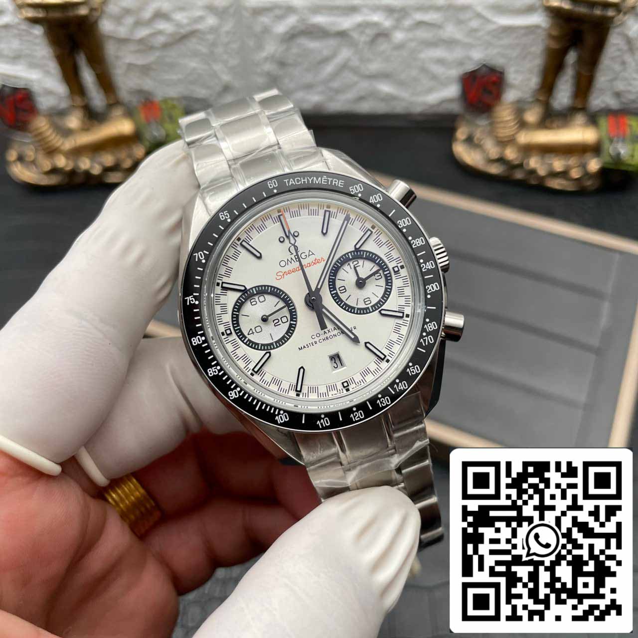 Omega Speedmaster Racing Cronógrafo 329.30.44.51.04.001 1:1 Bisel cerámico OM Factory de la mejor edición