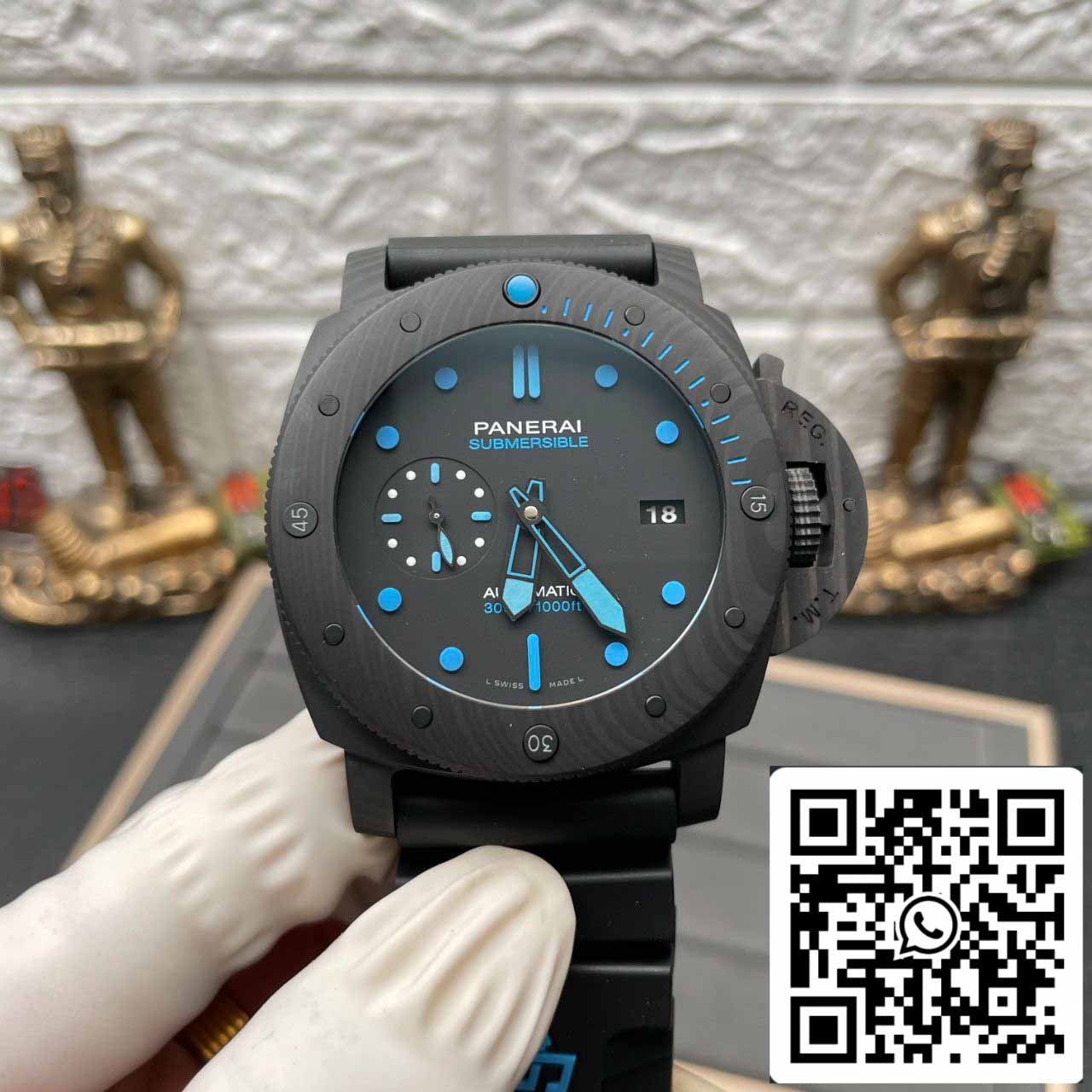 Panerai Submersible PAM01616 VS Factory 1:1 Best Edition Black Dial Swiss P.9010