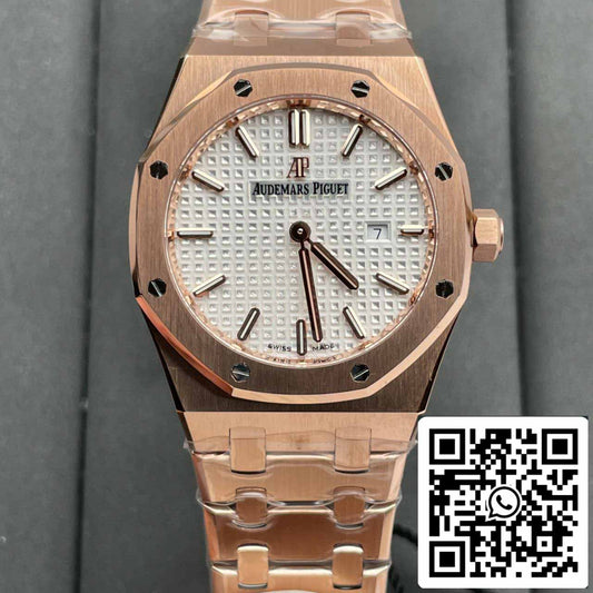 Audemars Piguet 67651 Cuarzo 33 mm 1:1 Best Edition ZF Factory Esfera blanca Oro rosa