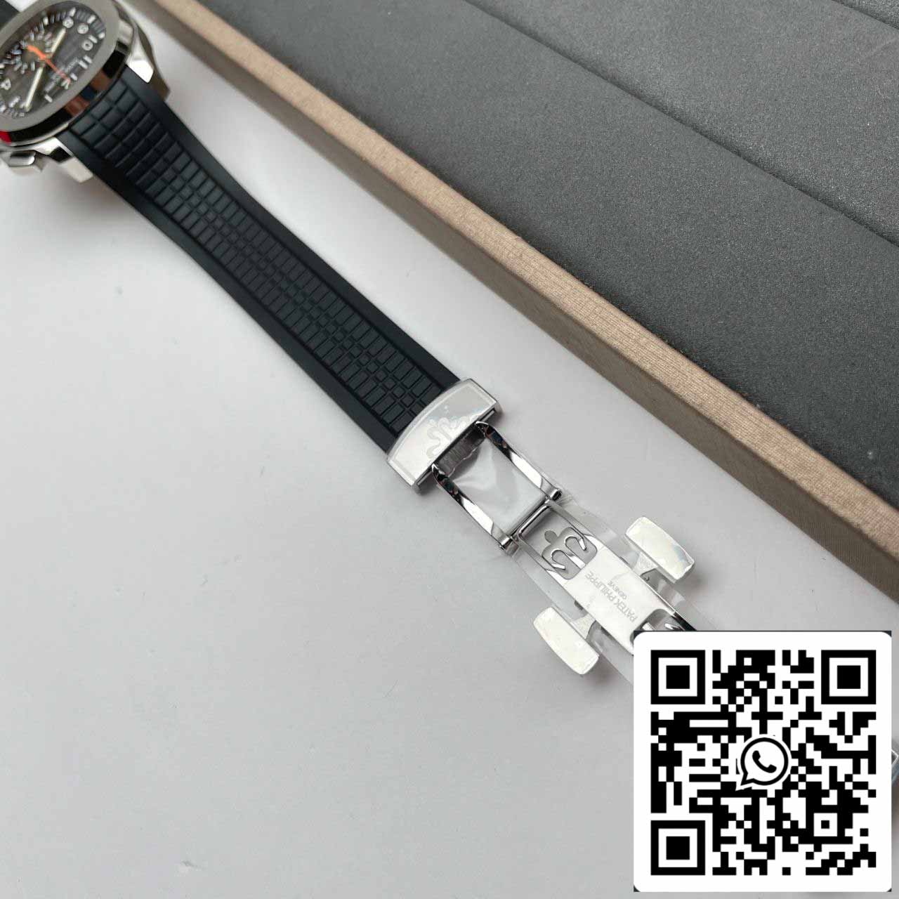 Patek Philippe Aquanaut 5968A-001 Black Rubber Strap 1:1 Best Edition OM Factory