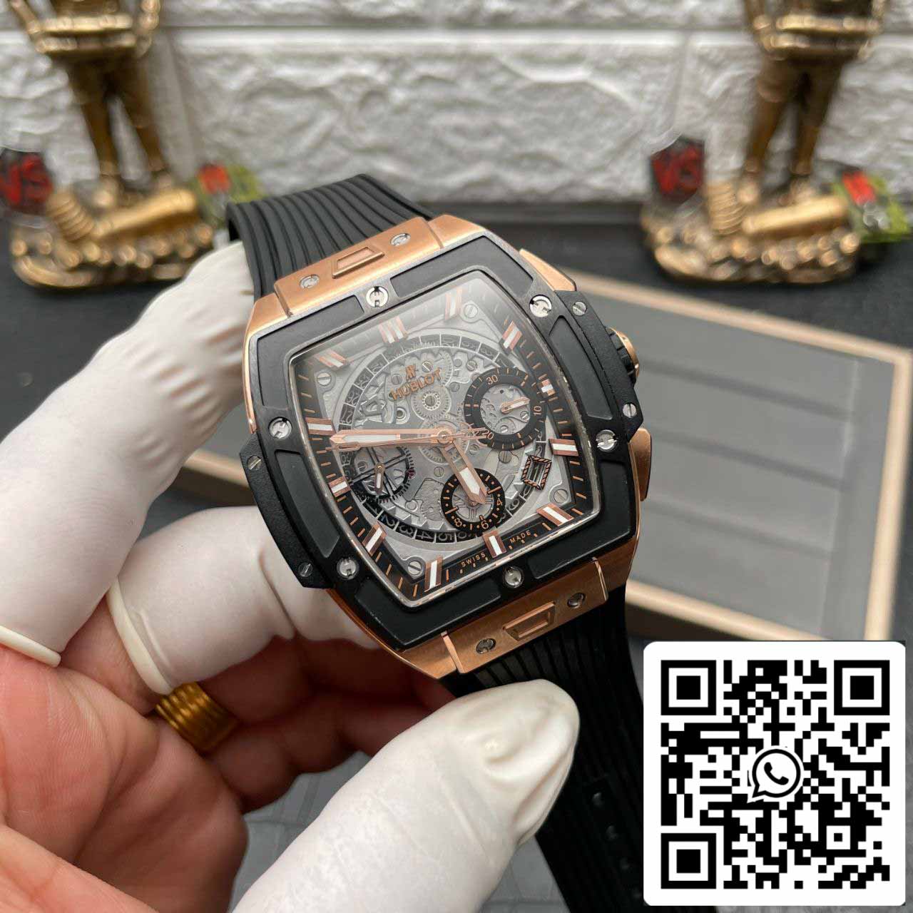 Hublot Big Bang Titanium 641.OM.0183.LR 1:1 Best Editon BBF Factory Oro rosa Quadrante grigio Nero 