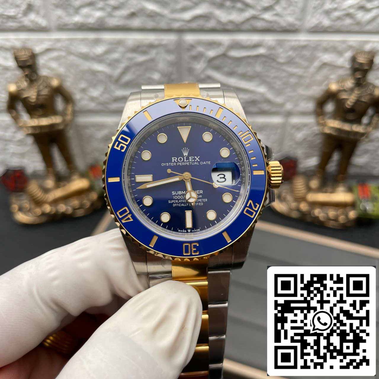 Rolex Submariner 116613LB-97203 40mm movimento 3135 VS Factory quadrante blu