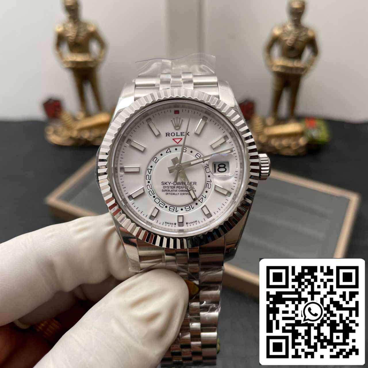 Rolex Sky Dweller M336934-0003 1:1 Mejor Edición ZF Factory Esfera Blanca