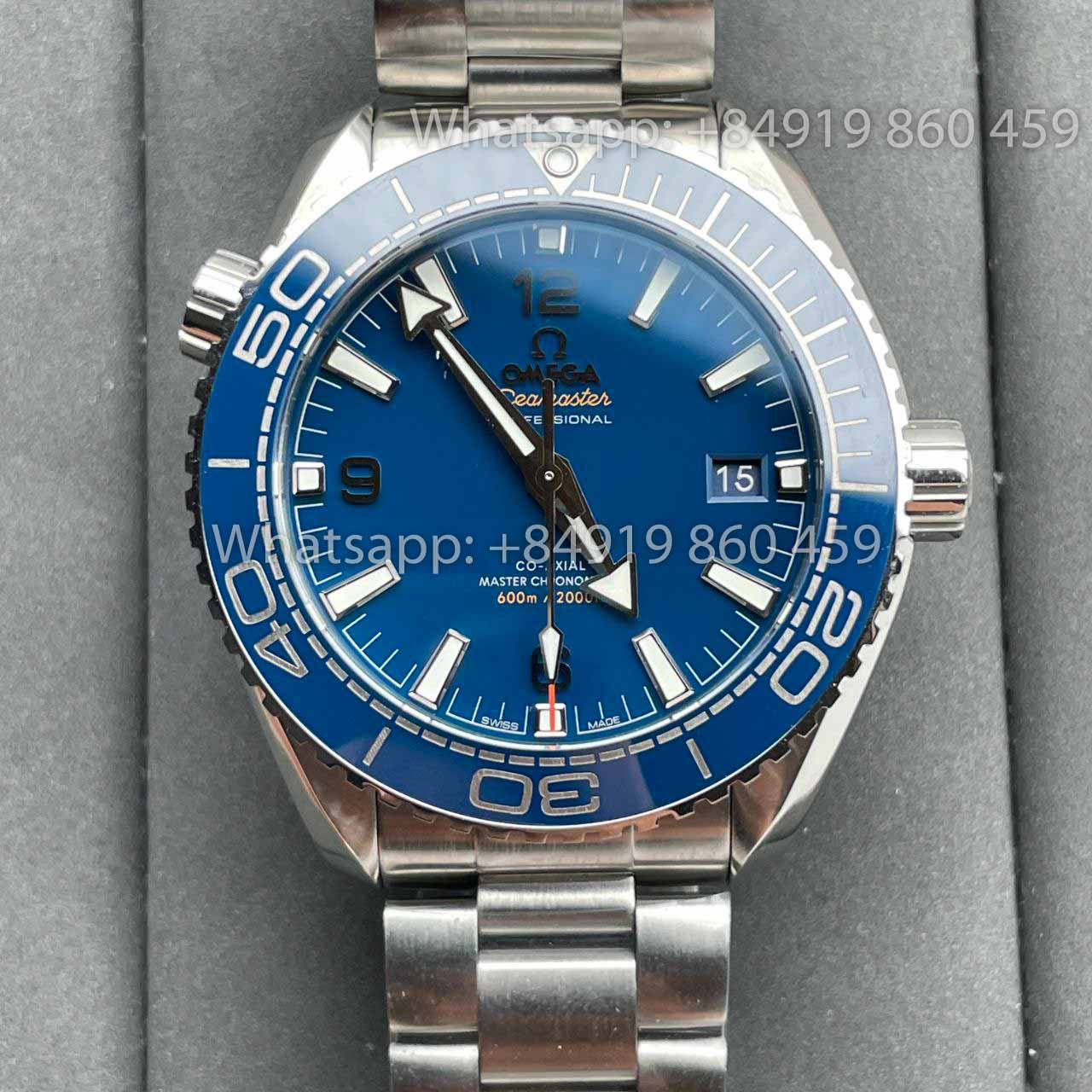 Omega Seamaster 215.30.44.21.03.001 1:1 Best Edition VS Factory quadrante in ceramica blu svizzero 8900