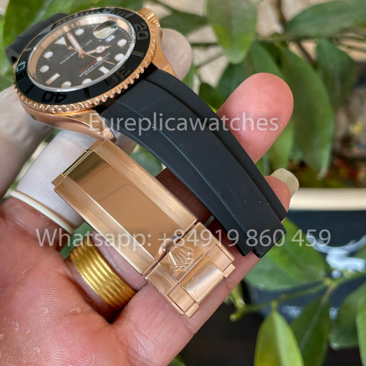 Rolex Yacht-Master 40 Oro Rosa 126655-0002 Orologio da Uomo 1:1 Miglior Clone Fabbrica Pulita