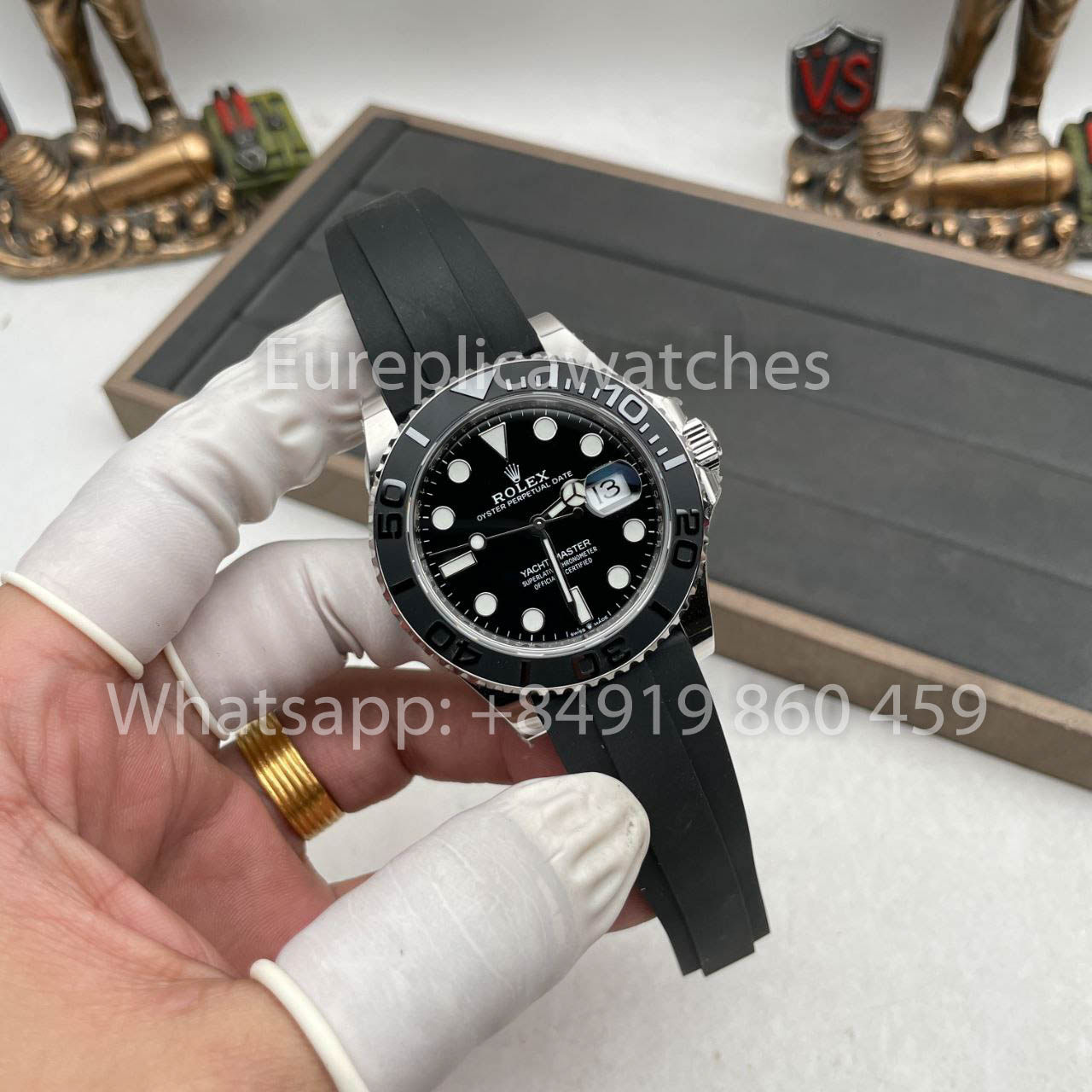 Rolex Yacht-Master 42 esfera negra M226659-0003 1:1 Mejor edición AR Versión de contrapeso de fábrica