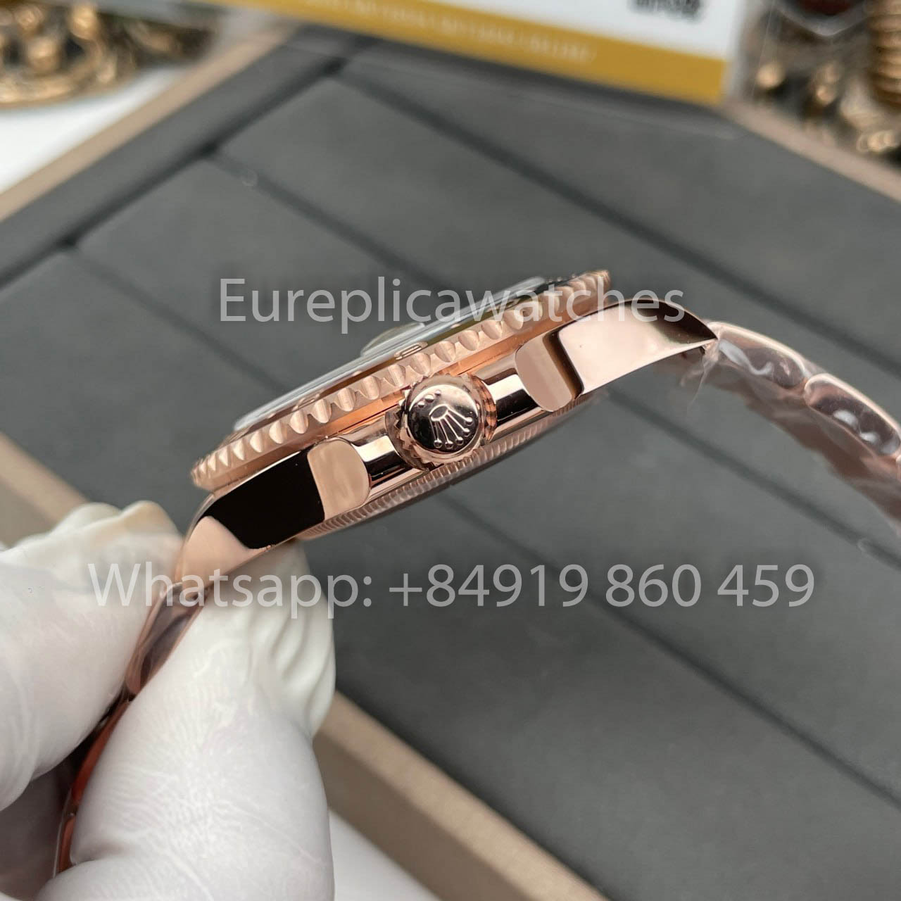 Rolex GMT-Master II Everose Gold Root Beer Brown 126715CHNR 40mm Rose Gold Wrapped from Clean Factory