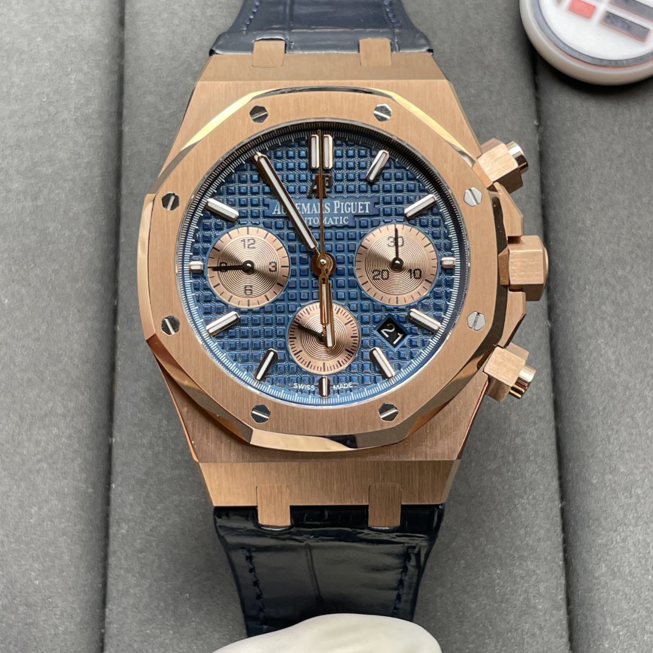 Audemars Piguet Royal Oak Cronógrafo 26331OR.OO.D315CR.01 1:1 Mejor Edición OM Factory Oro Rosa