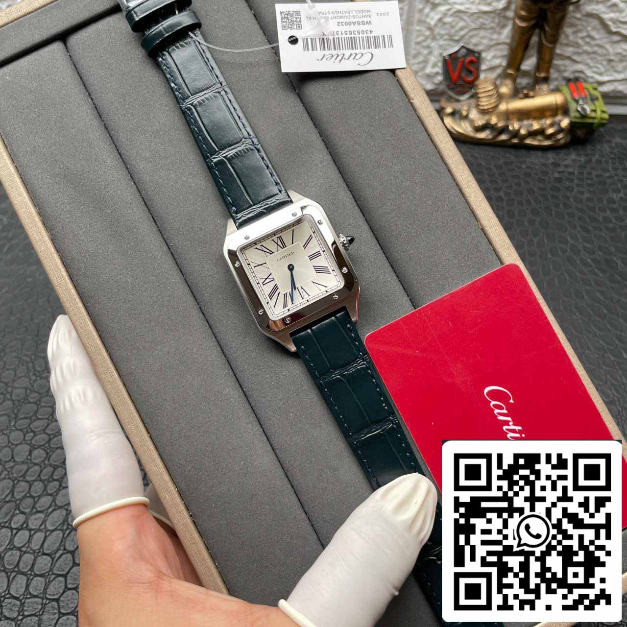 Cartier Santos Dumont WSSA0032 1:1 Best Edition F1 Factory Silver Dial Swiss ETA430 MC