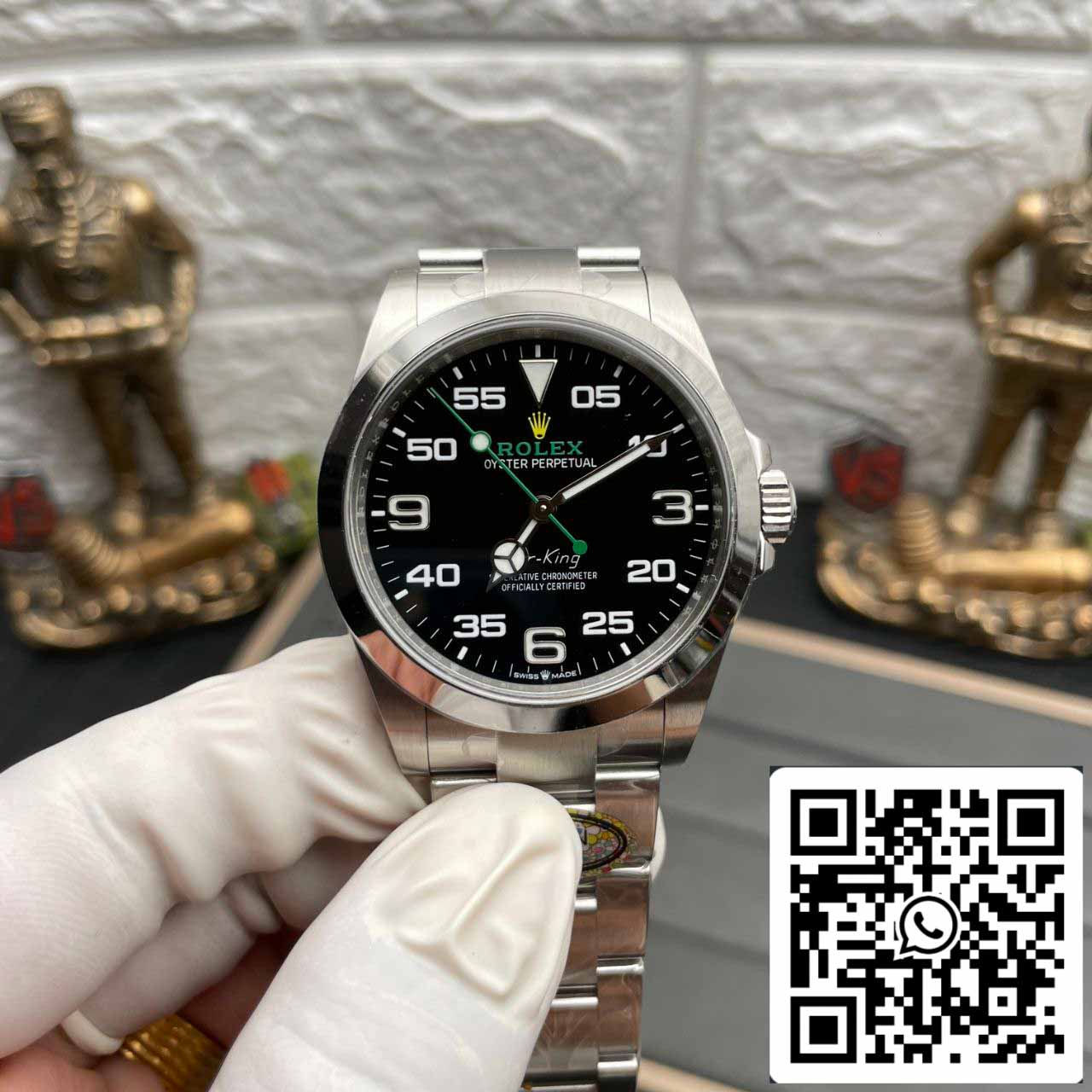 Rolex Air King M126900-0001 1:1 Mejor edición Clean Factory esfera negra