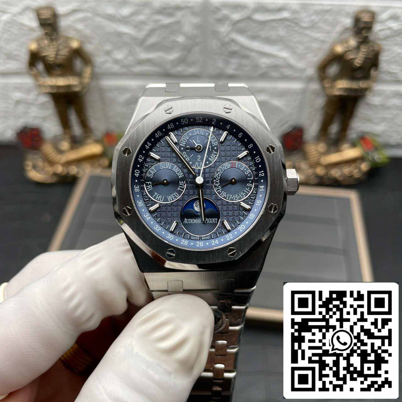 Audemars Piguet Royal Oak 26574ST.OO.1220ST.02 1:1 Best Edition APS Factory quadrante blu