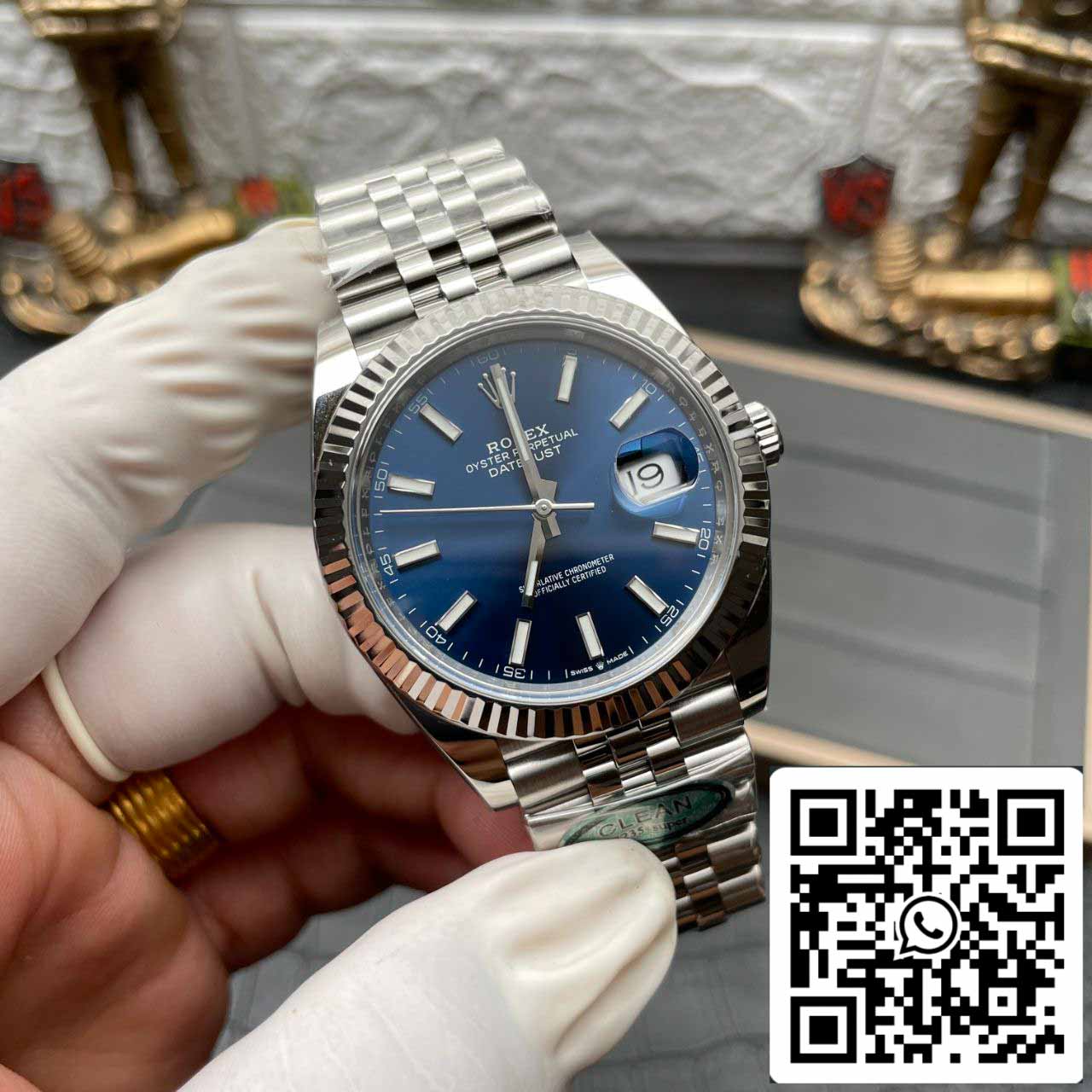 Rolex Datejust M126334-0002 Quadrante blu di fabbrica pulito della migliore edizione 1: 1