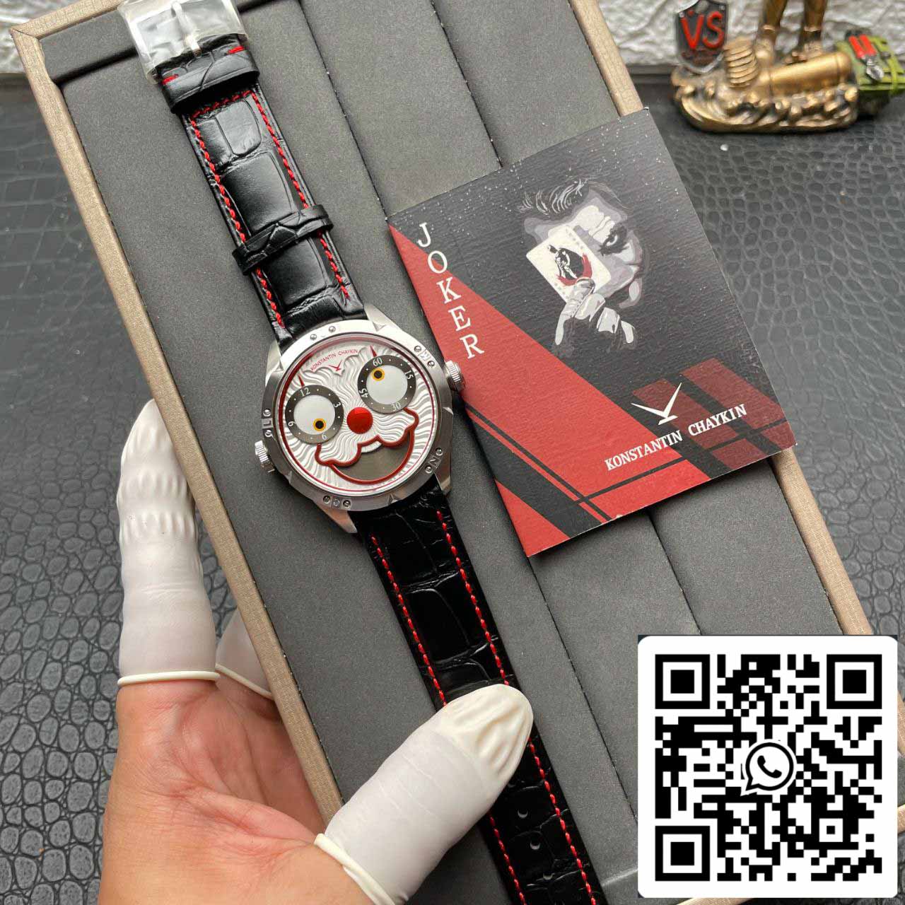 Konstantin Chaykin Joker K07 quadrante bianco cinturino rosso 1:1 migliore edizione TW Factory V3s versione