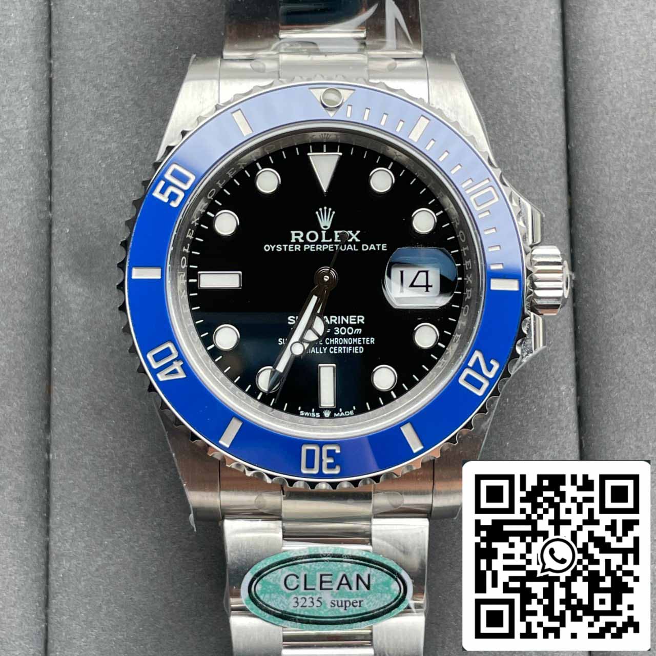 Rolex Submariner M126619lb-0003 41MM 1:1 Mejor Edición Clean Factory Bisel Azul