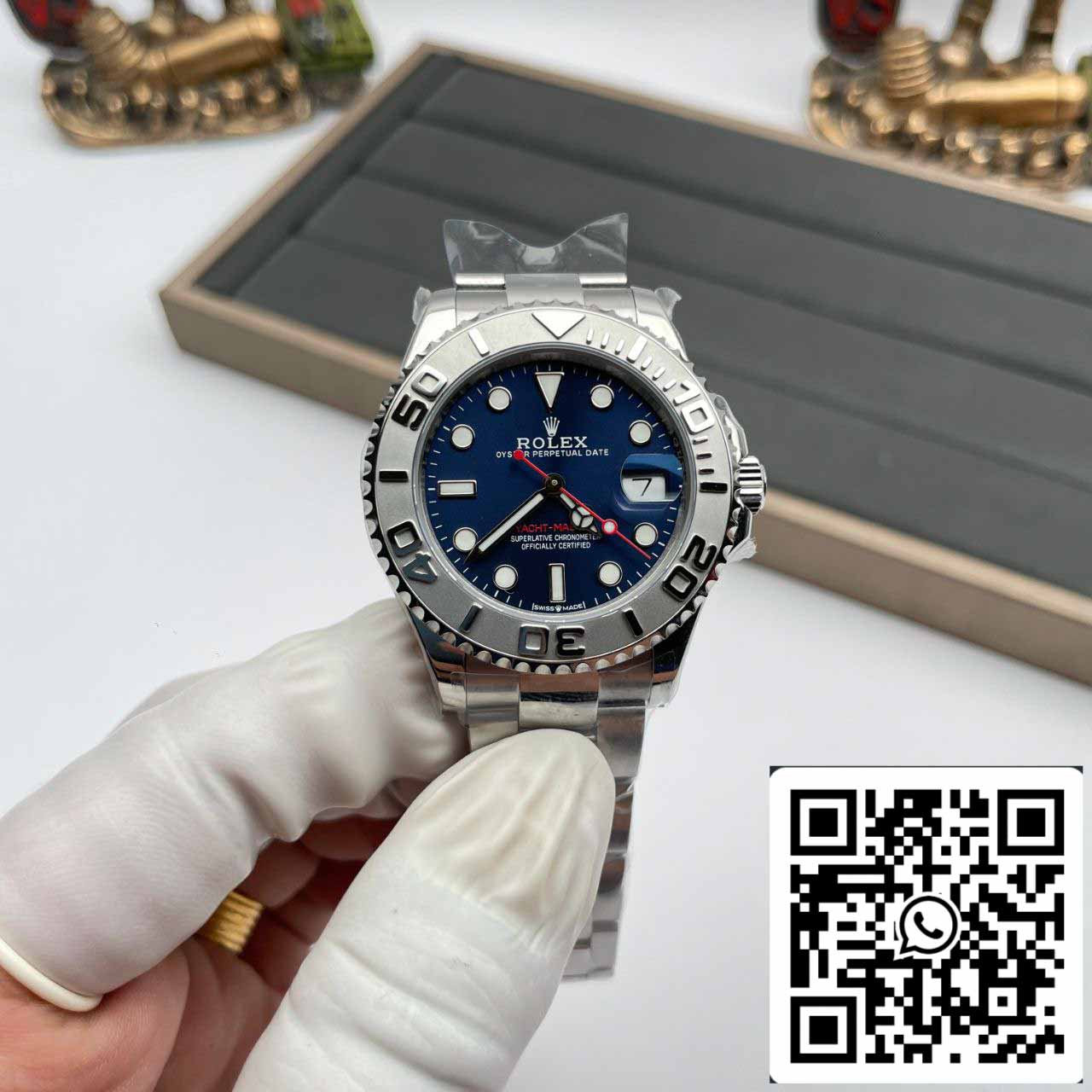 Rolex Yacht Master 268622 1:1 Mejor edición AR Factory esfera azul