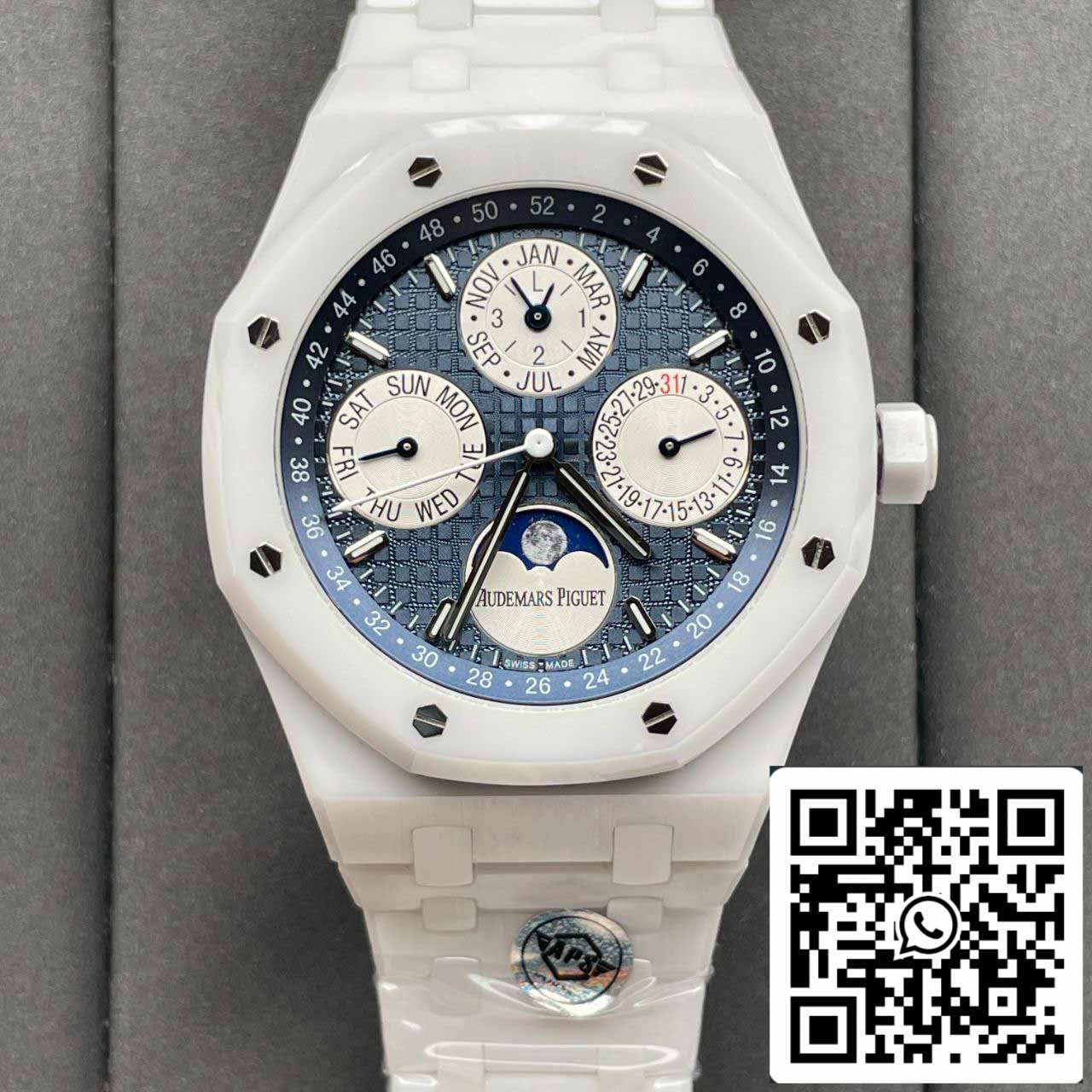 Audemars Piguet Royal Oak 26579CB.OO.1225CB.01 1:1 Mejor edición APS Factory esfera azul