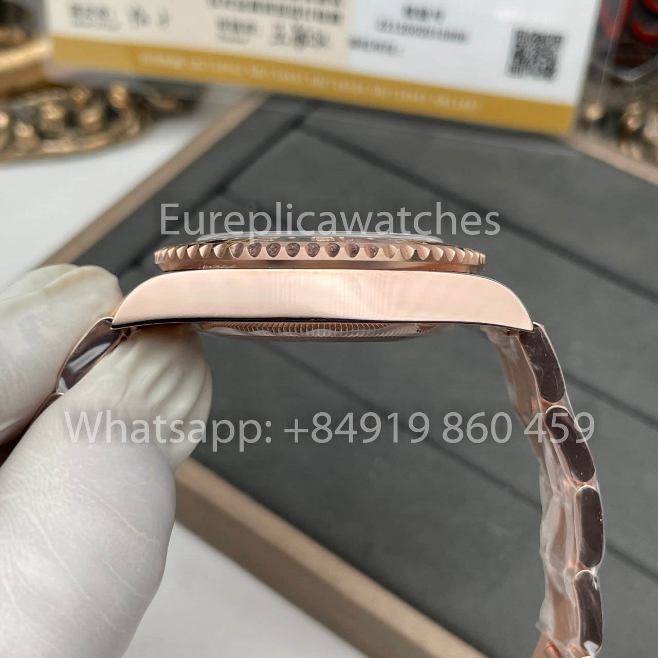 Rolex GMT-Master II Everose Gold Root Beer Brown 126715CHNR 40mm Rose Gold Wrapped from Clean Factory