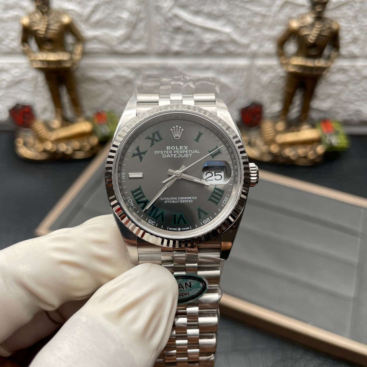 Rolex Datejust M126234-0045 36MM Esfera Wimbledon Clean Factory