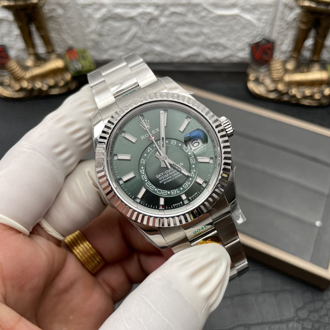 Rolex Sky Dweller M336934-0001 1:1 Mejor Edición ZF Factory Esfera Verde