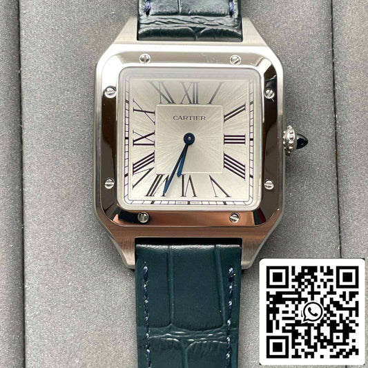 Cartier Santos Dumont WSSA0032 1:1 Mejor Edición F1 Factory Plata Dial Suizo ETA430 MC