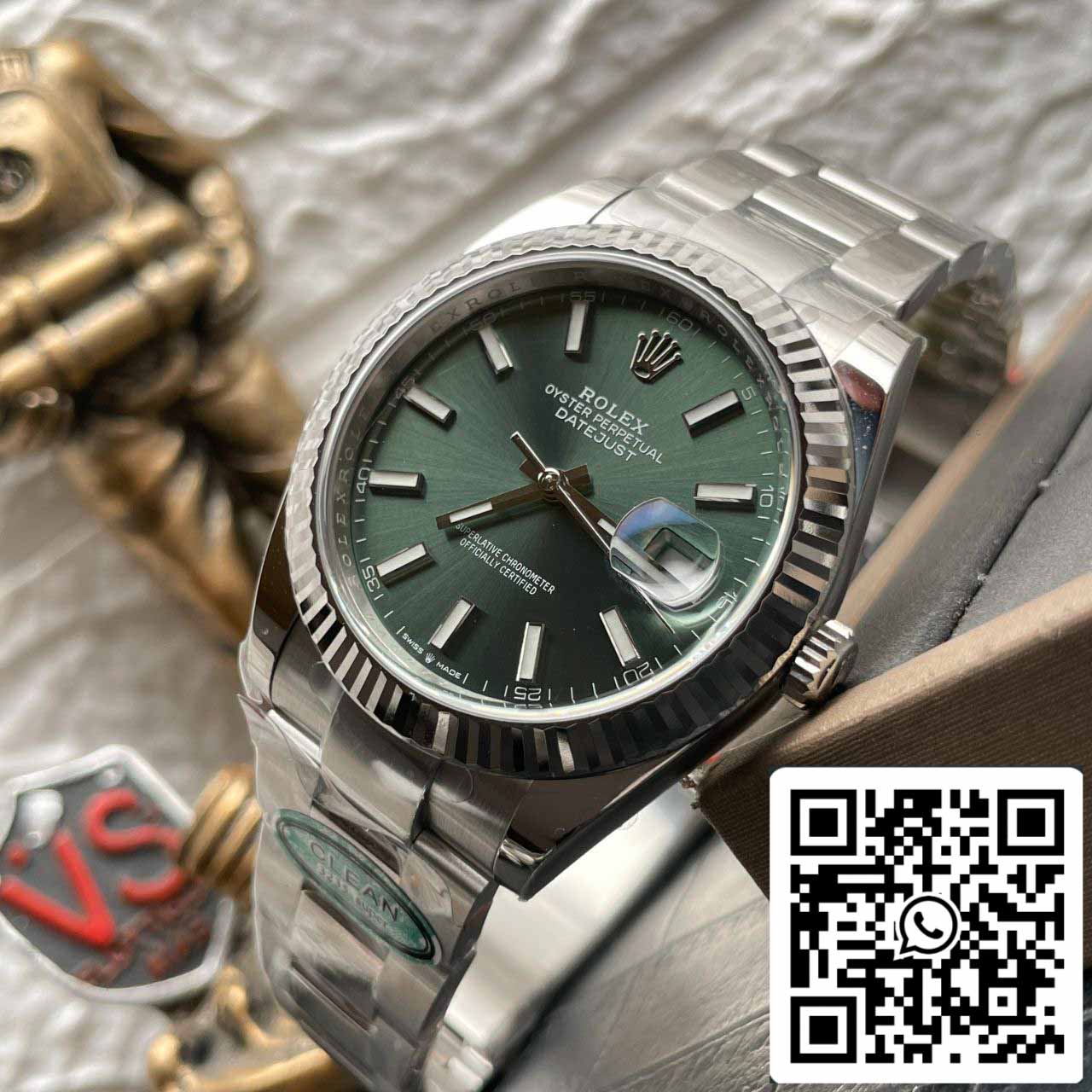 Rolex Datejust M126334-0028 1:1 Best Edition Clean Factory quadrante verde