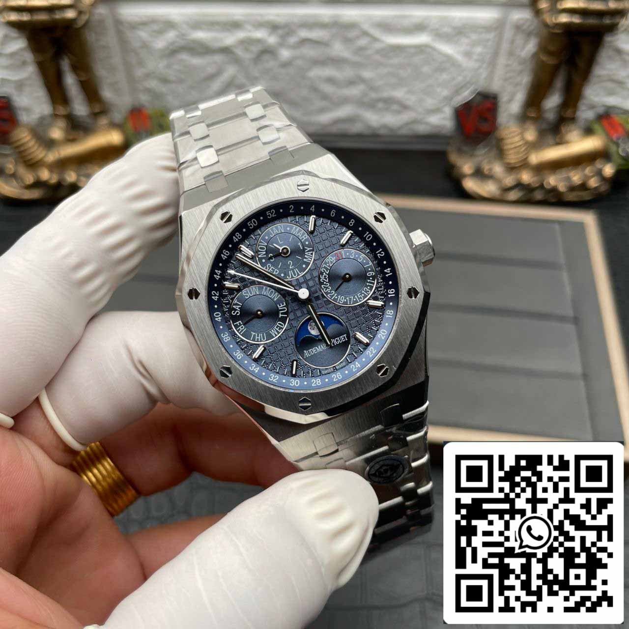 Audemars Piguet Royal Oak 26574ST.OO.1220ST.02 1:1 Mejor edición APS Factory esfera azul