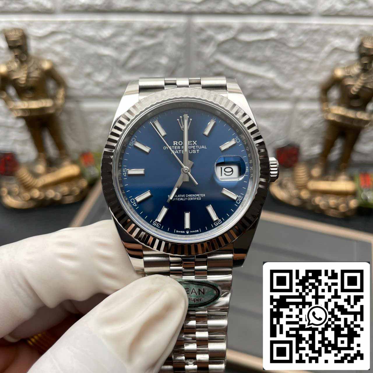 Rolex Datejust M126334-0002 Quadrante blu di fabbrica pulito della migliore edizione 1: 1