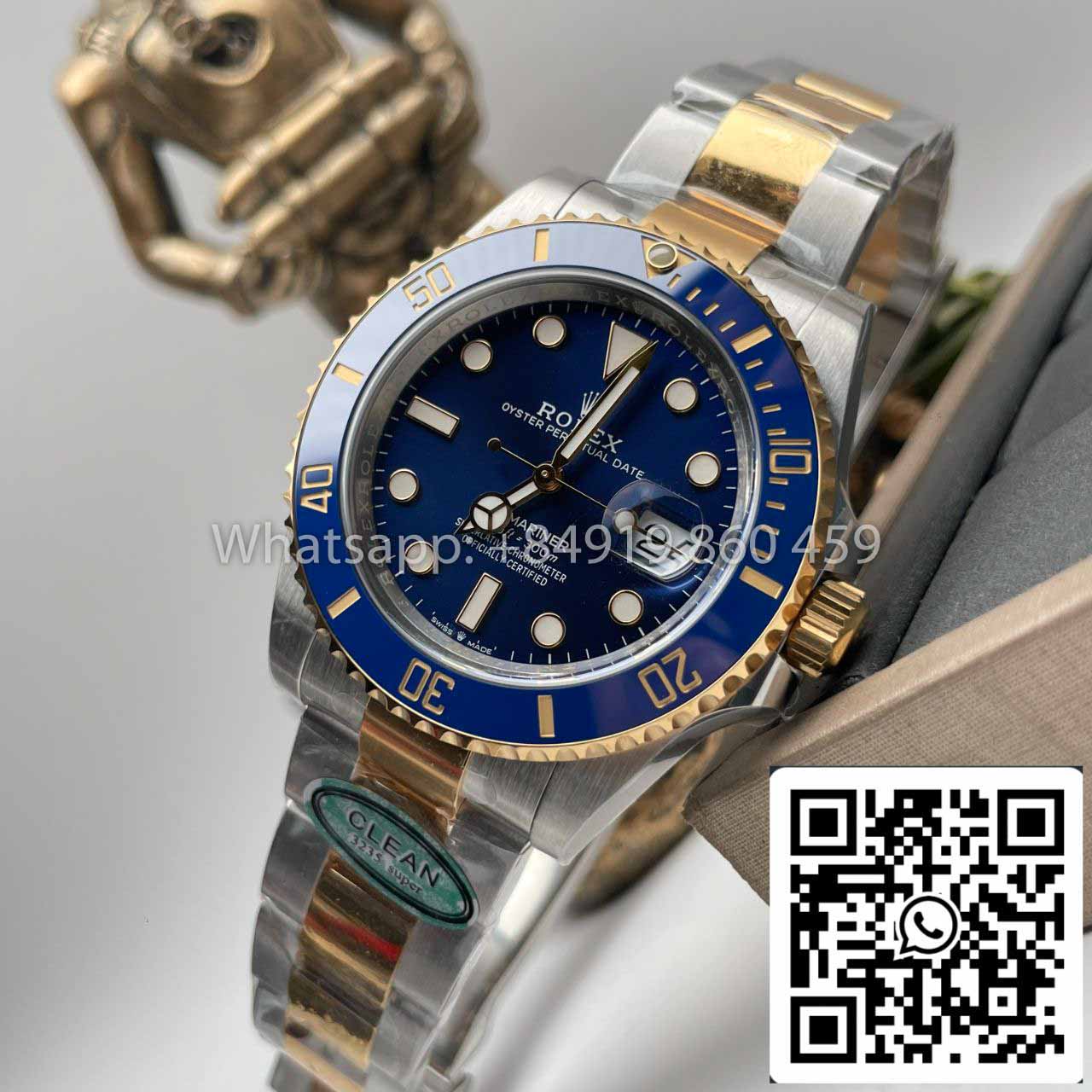 Rolex Submariner M126613LB-0002 41MM 1:1 Mejor edición Clean Factory esfera azul