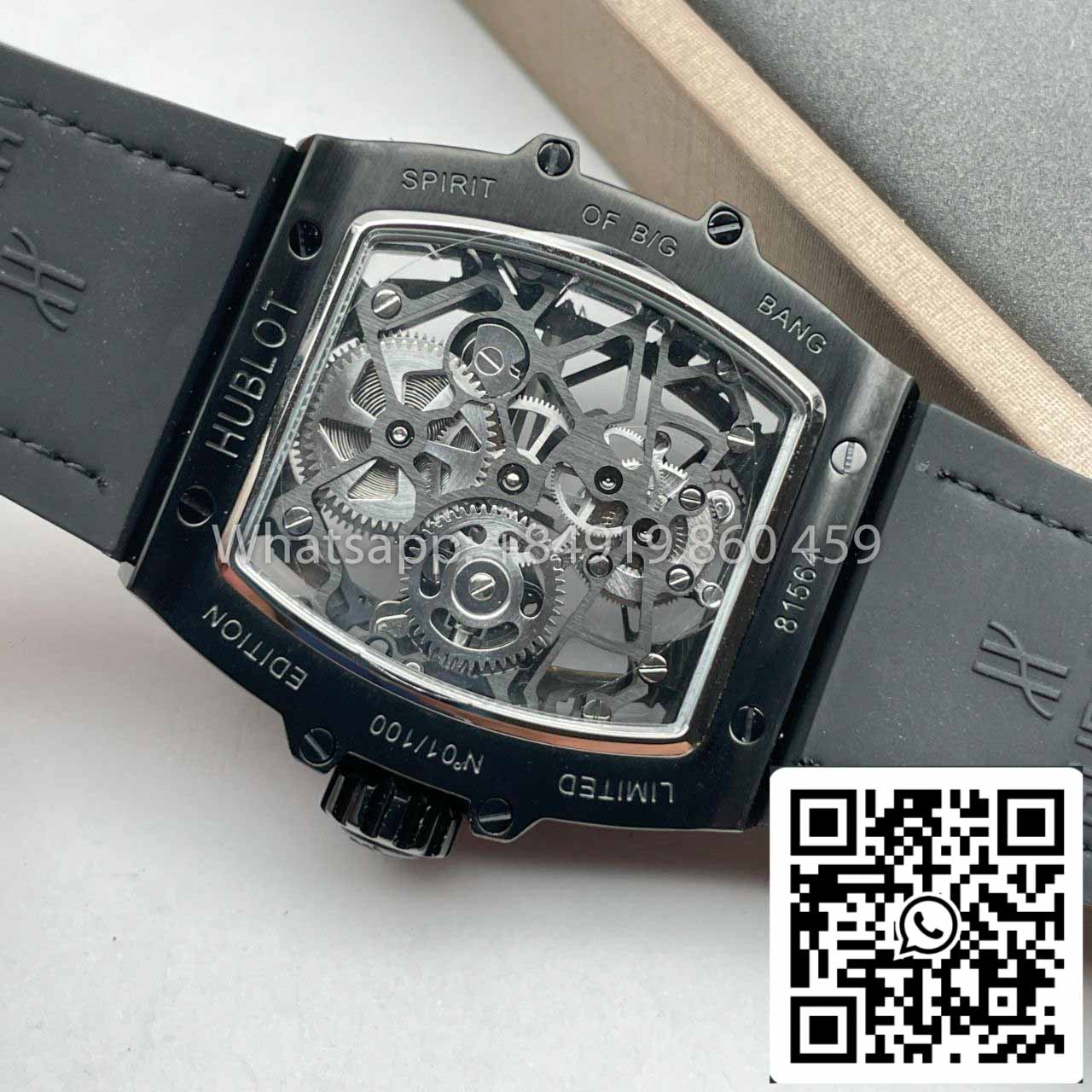 Replica Hublot Masterpiece Tourbillon 906.ND.0129.VR.AES12 1:1 Migliore edizione PVD nero HUB svizzero 9006