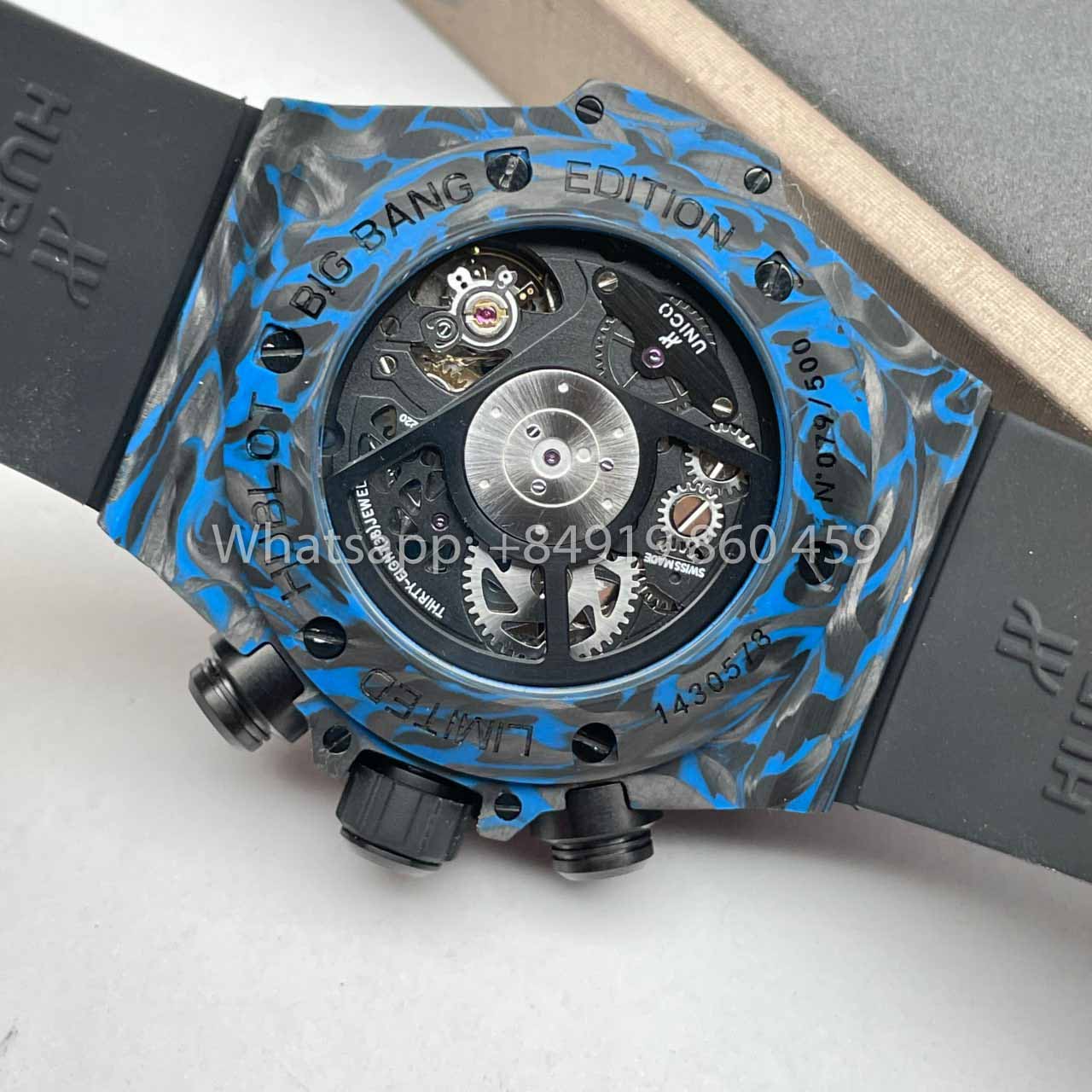 Hublot BIG BANG 1:1 Best Edition HB Factory Carbon Fiber Blue Case