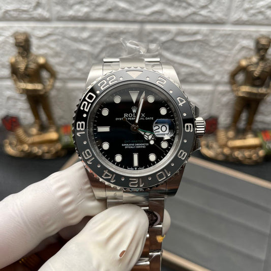 Rolex GMT Master II m126710 Bruce Wayne Batman 1:1 Best Edition cinturino Oyster pulito di fabbrica