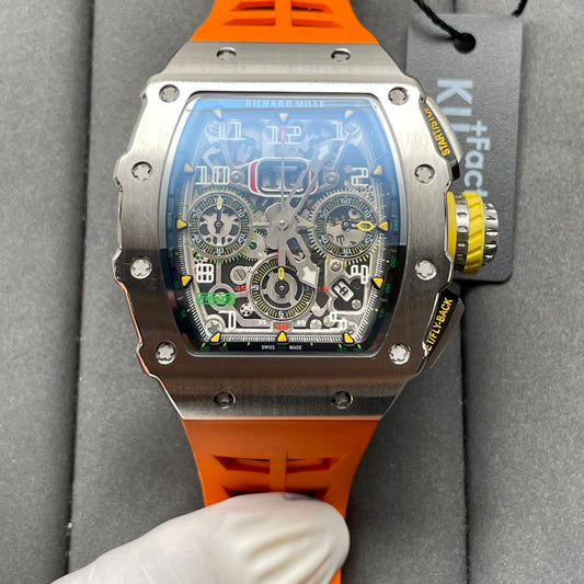 Richard Mille RM11-03 1:1 Best Edition KV Factory Orange Strap