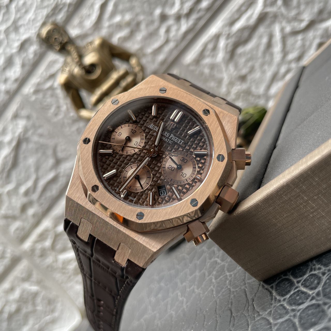 Cronografo Audemars Piguet Royal Oak 26331OR.OO.D821CR.01 1:1 Migliore edizione OM Factory in oro rosa